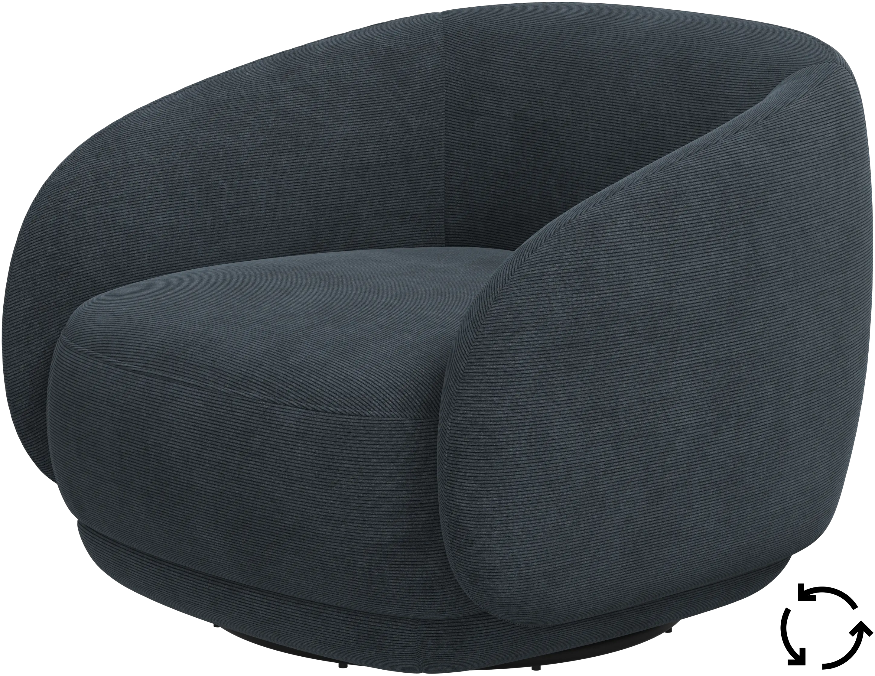 Bolzano chair with swivel base