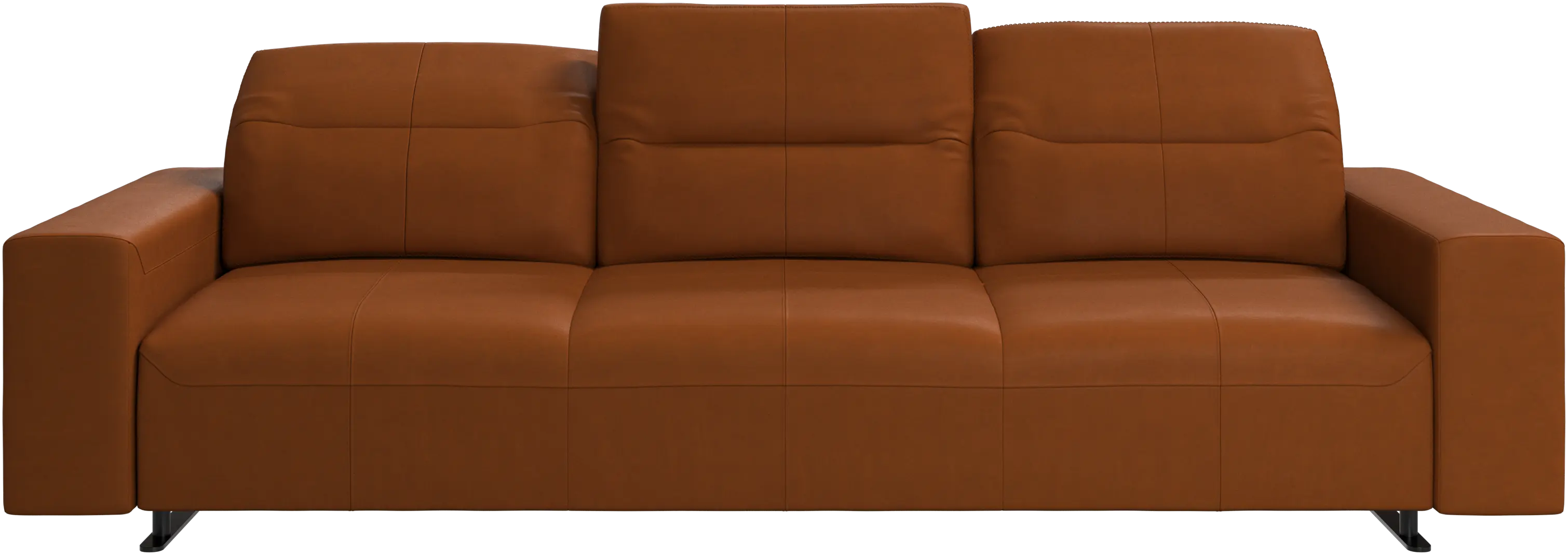 Hampton sofa with adjustable back and storage on the right side