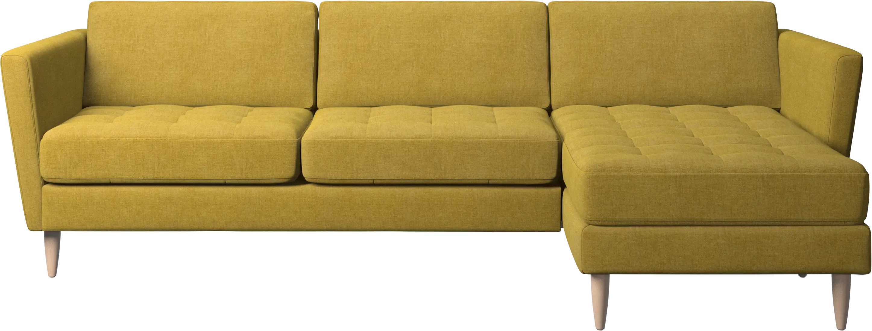 Osaka sofa with resting unit, tufted seat