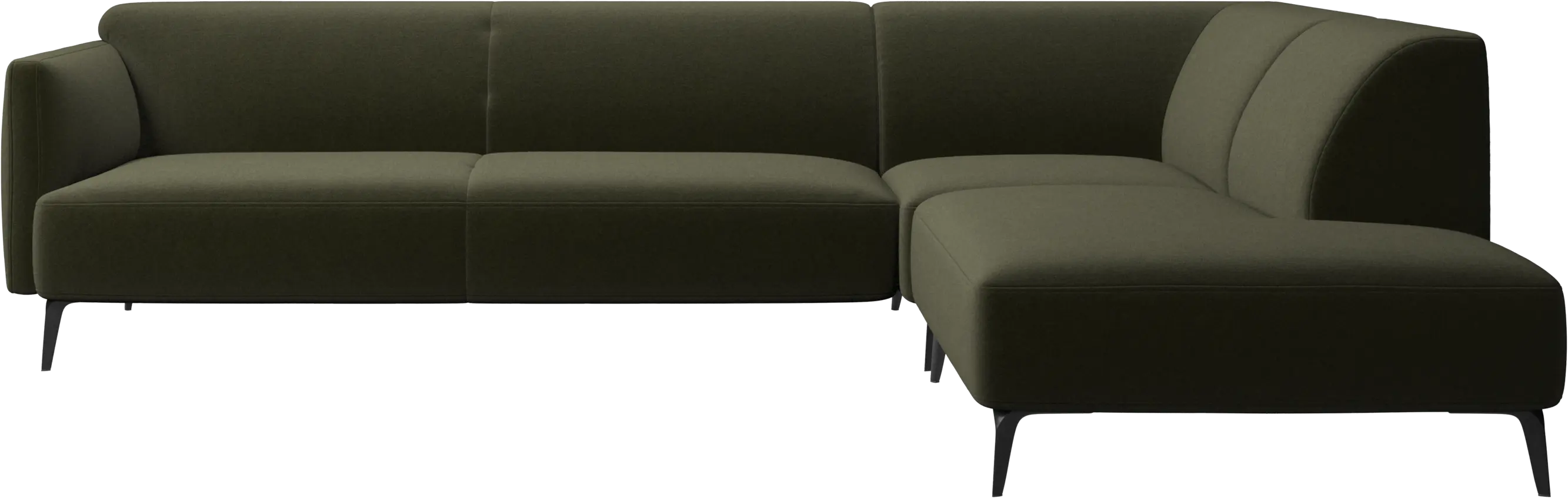Modena corner sofa with lounging unit