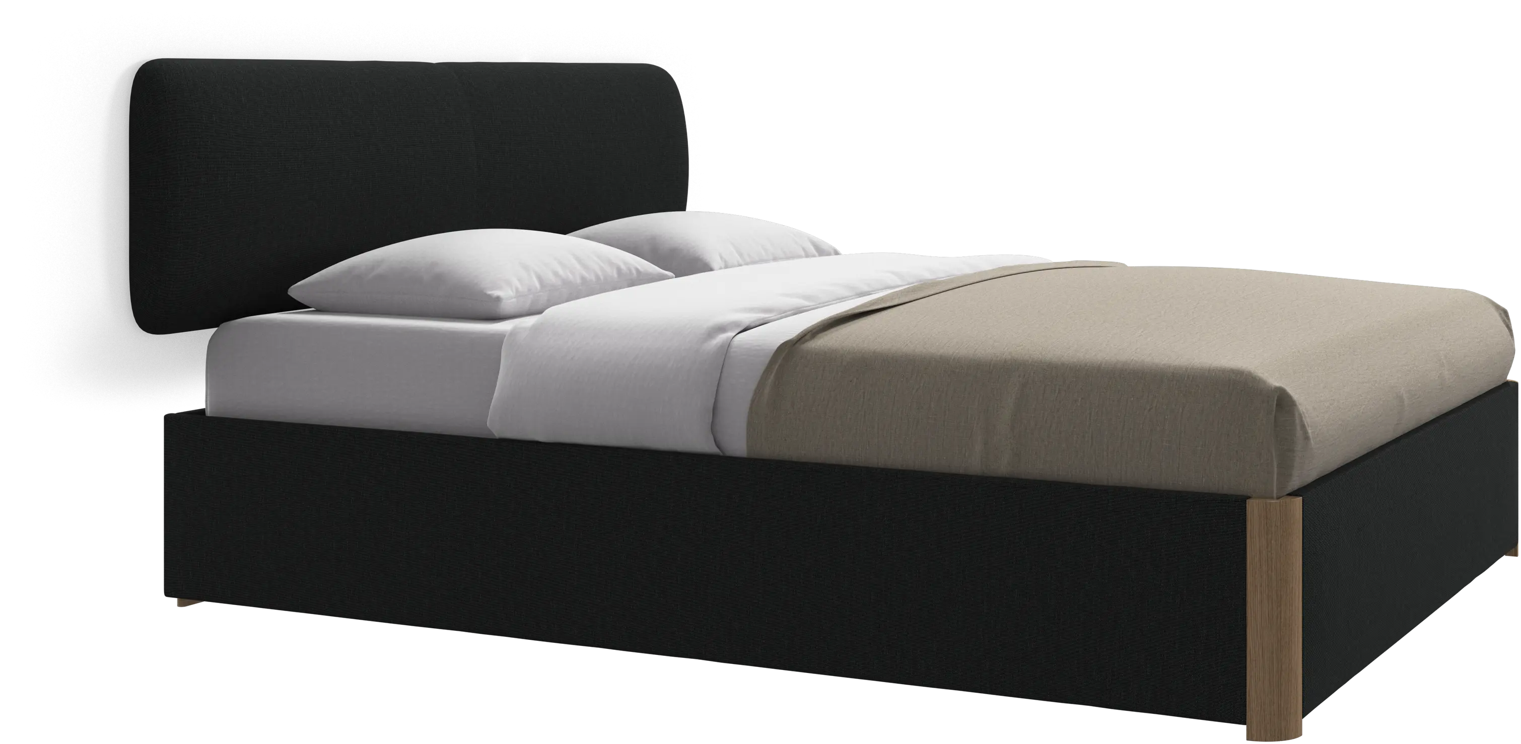 Element bed, wall-mounted headboard, without slats, excl. mattress
