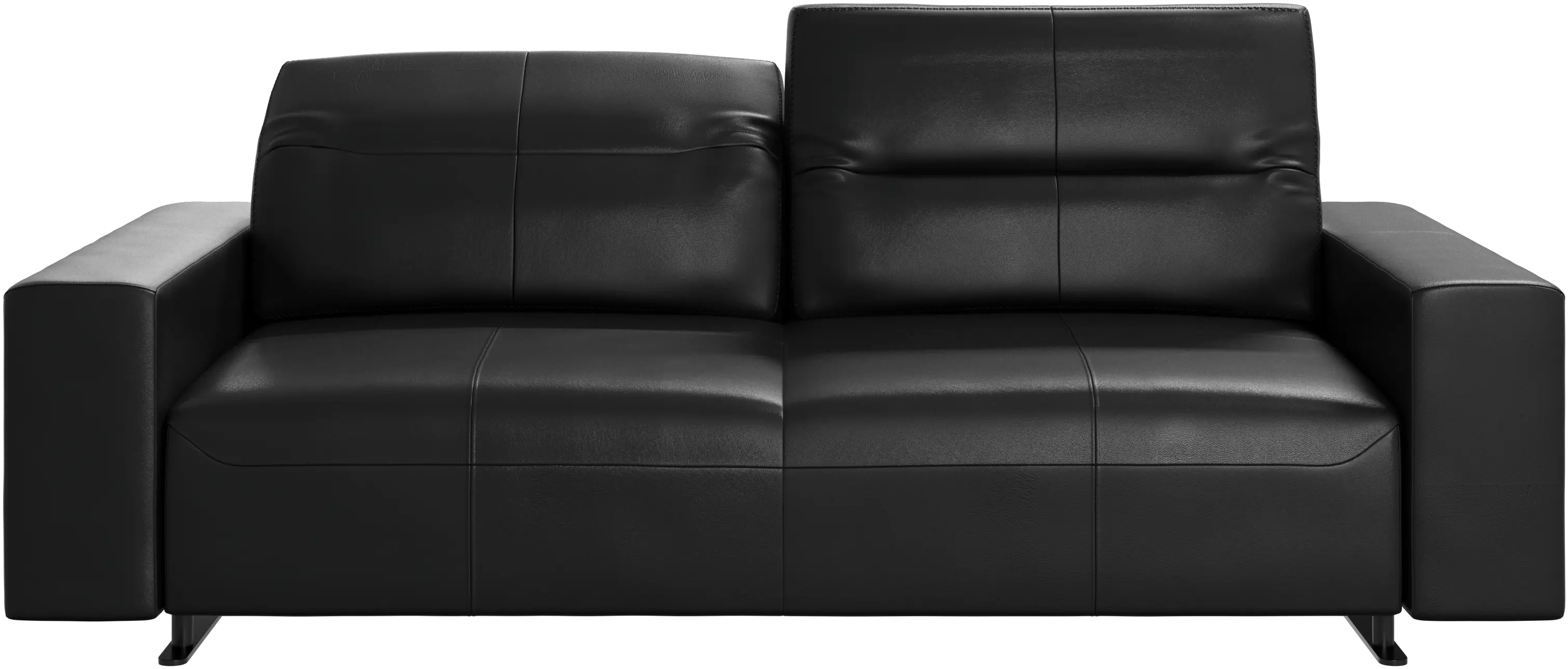 Hampton sofa with adjustable back and storage on the left side