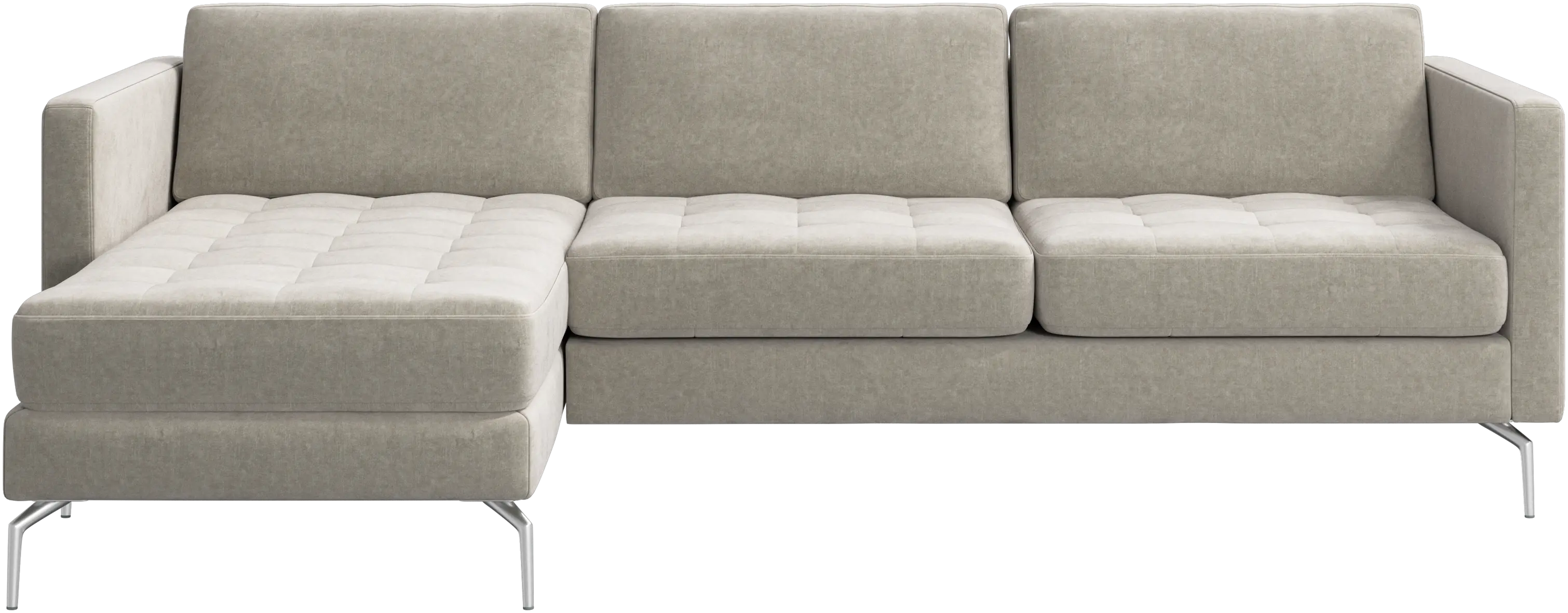 Osaka sofa with resting unit, tufted seat