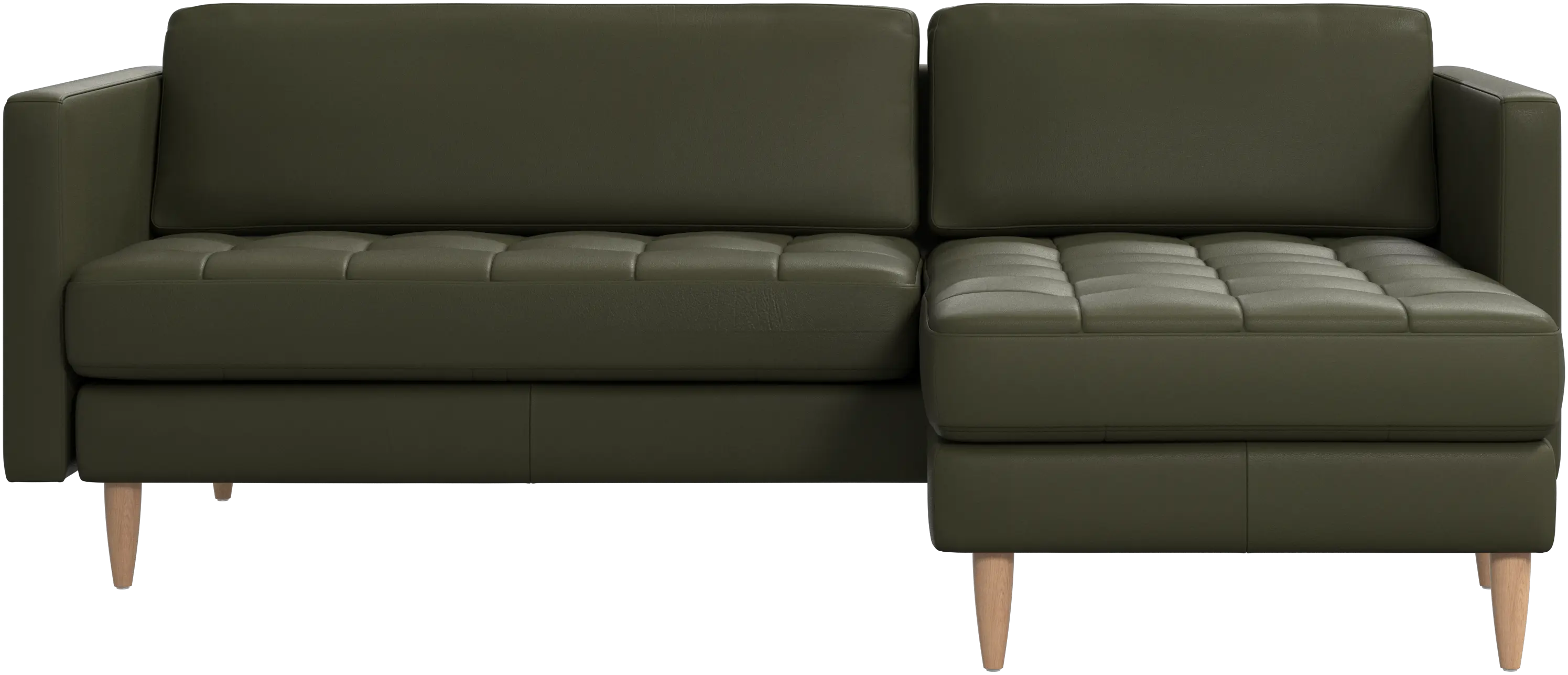 Osaka sofa with resting unit, tufted seat