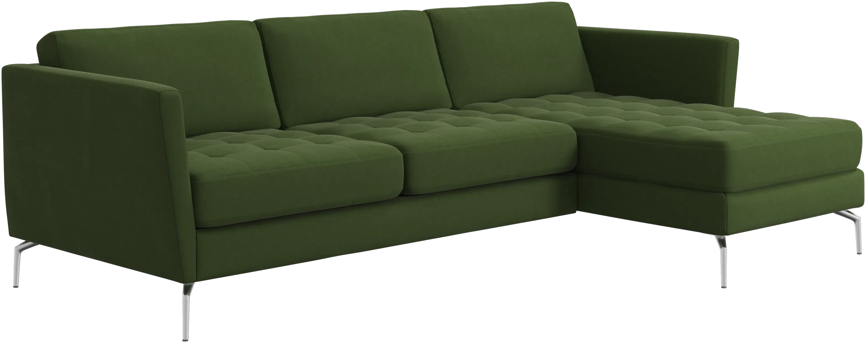 Osaka sofa with resting unit, tufted seat