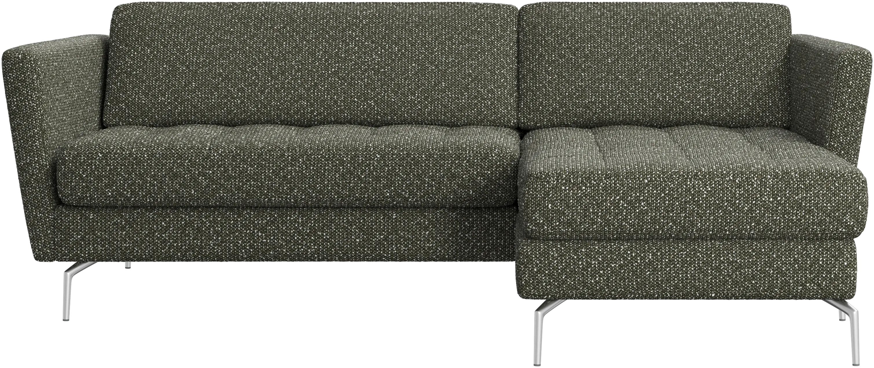 Osaka sofa with resting unit, tufted seat