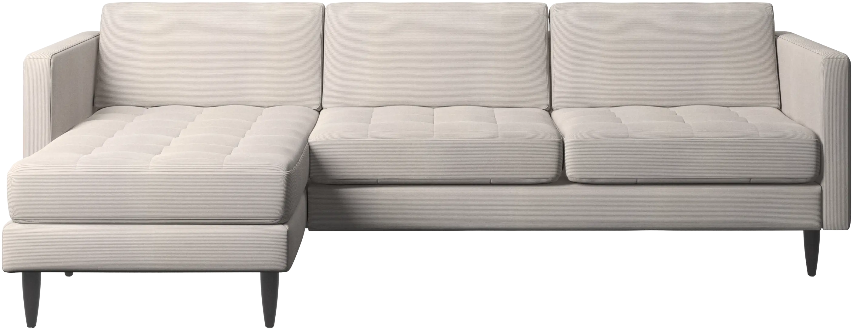 Osaka sofa with resting unit, tufted seat