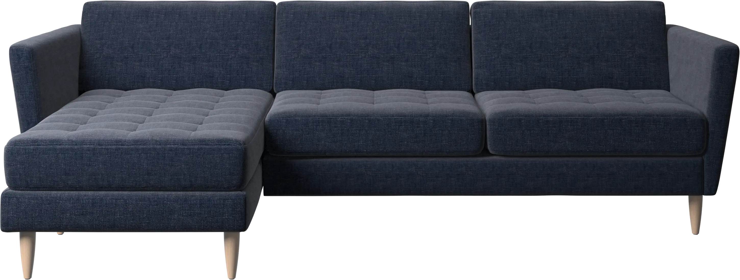 Osaka sofa with resting unit, tufted seat