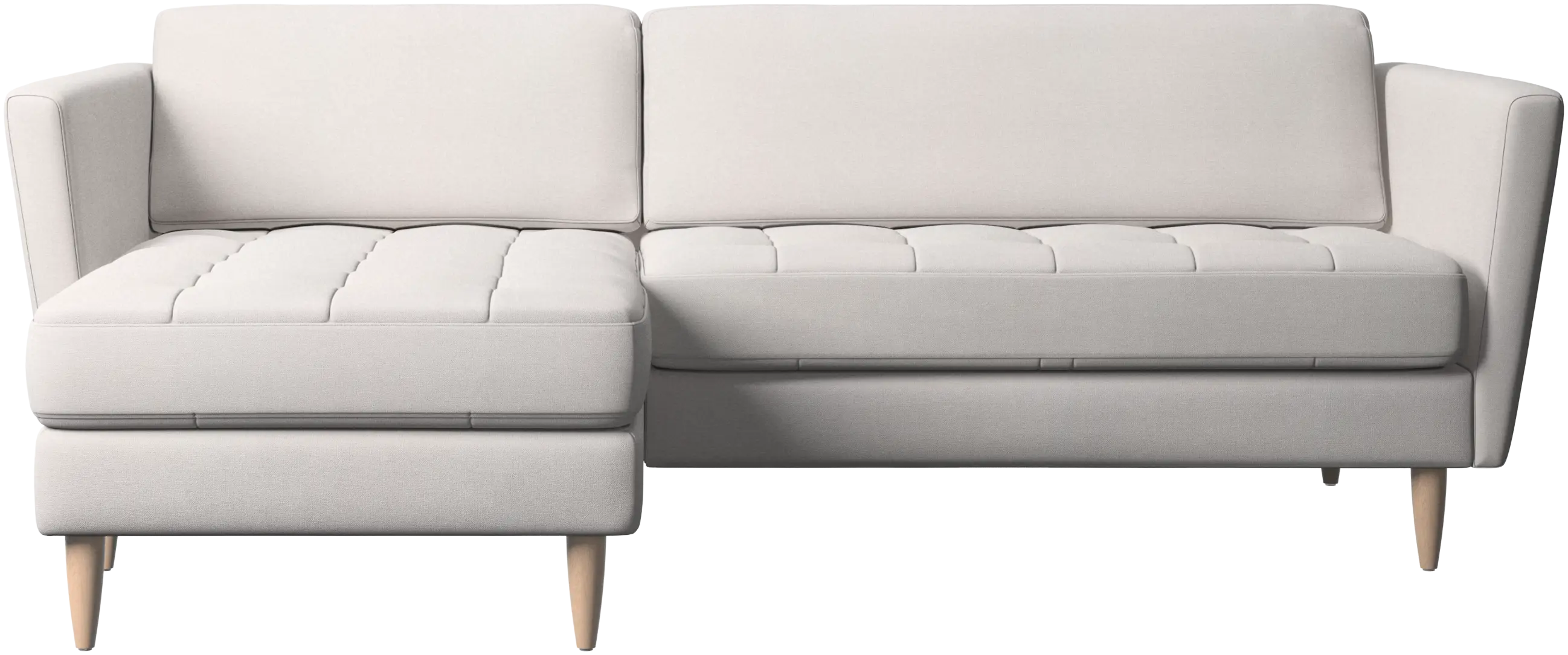 Osaka sofa with resting unit, tufted seat