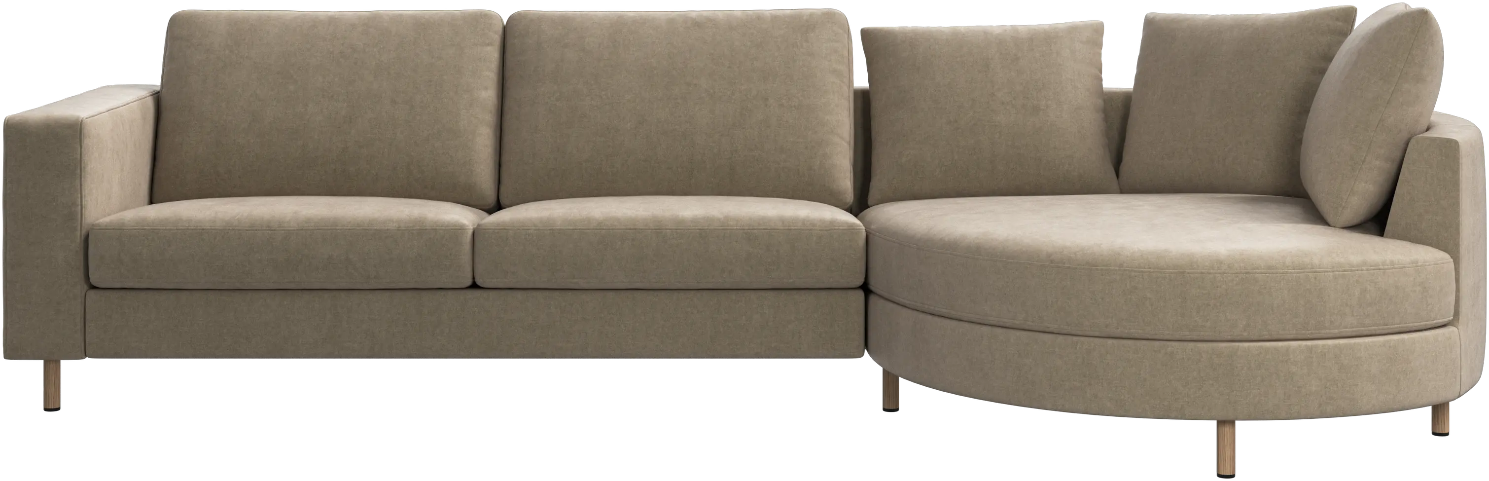 Sofá Indivi con módulo chaise-longue a la derecha