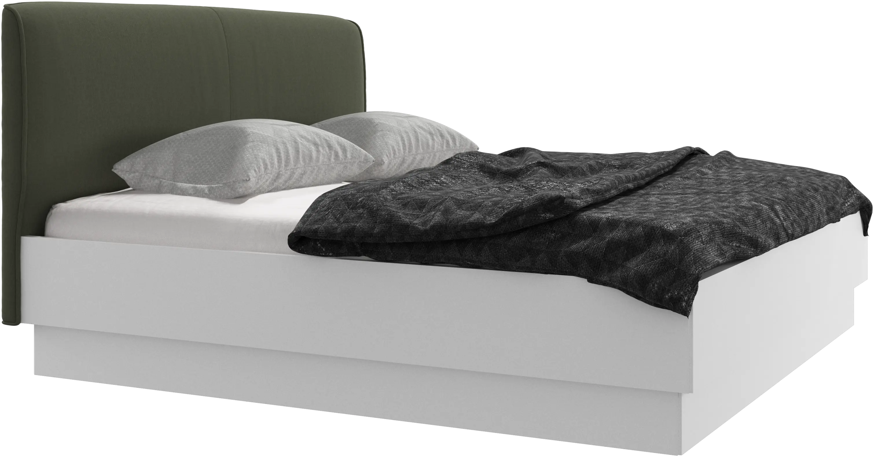 Houston, upholstered bed with storage