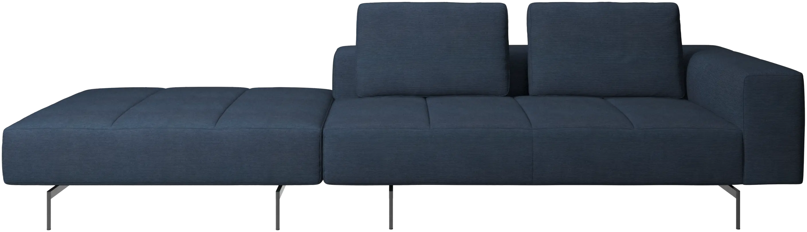 Amsterdam sofa with footstool on left side