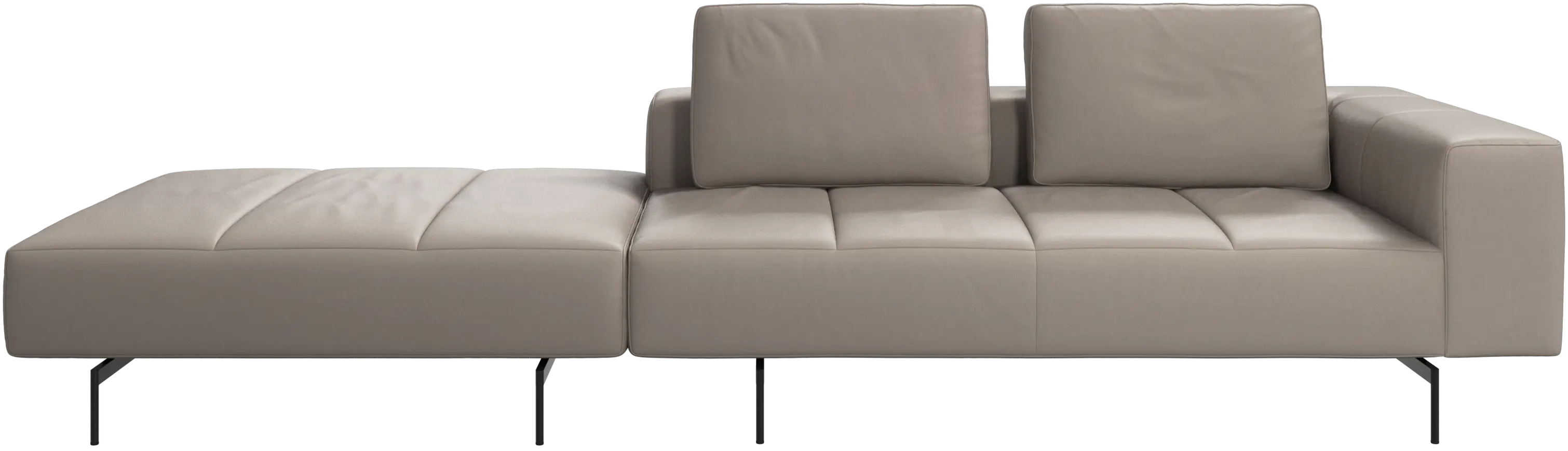 Canapé Amsterdam avec pouf sur la gauche