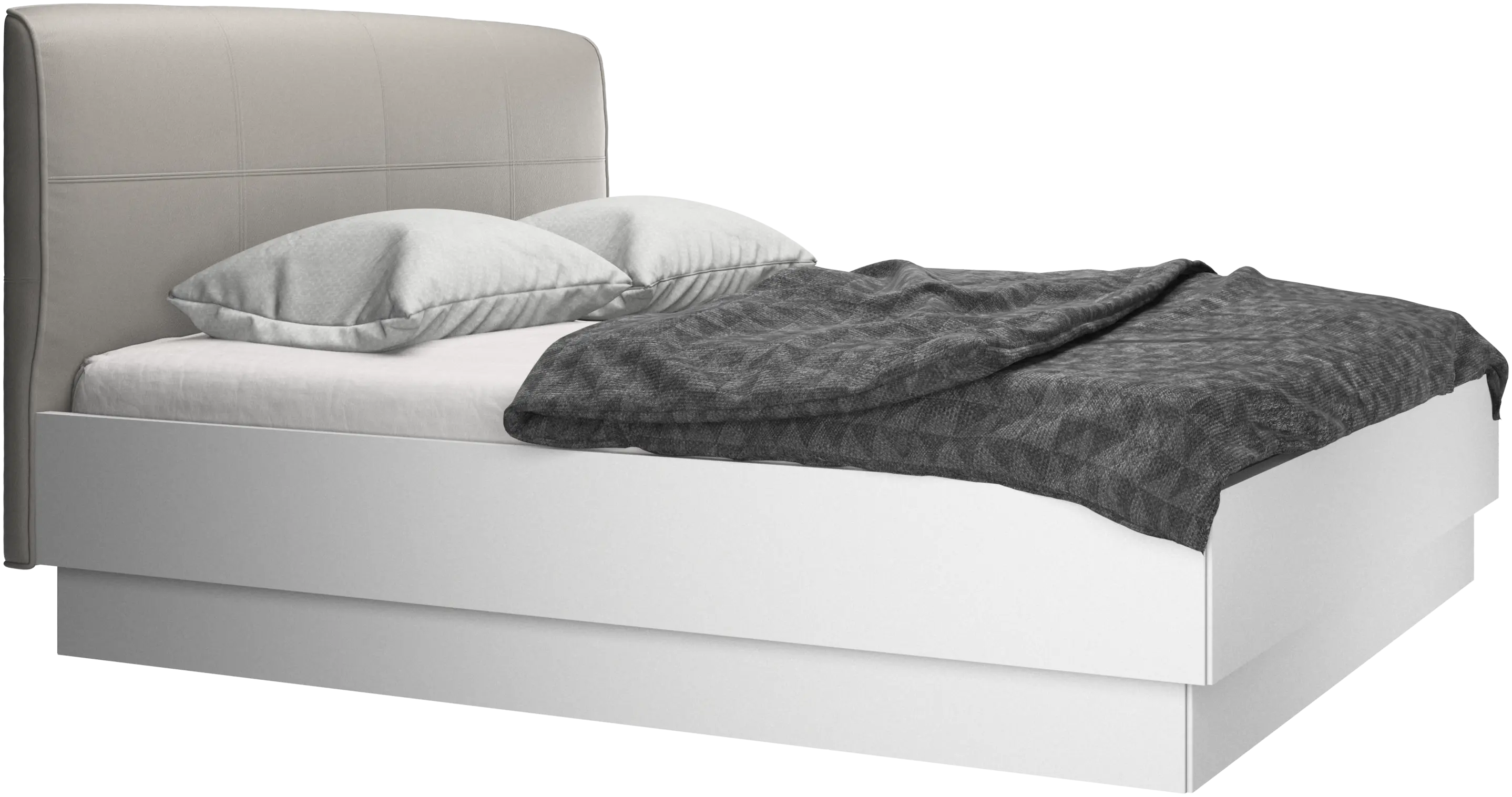 Houston, gepolstertes bett mit stauraum