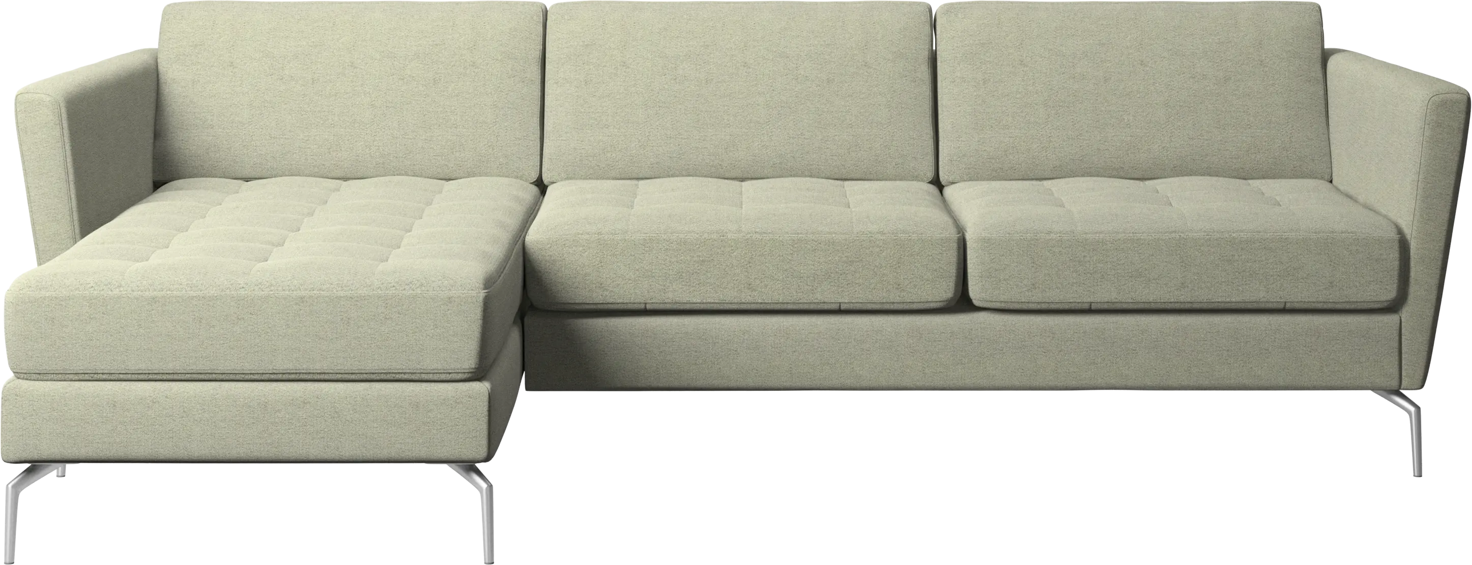 Osaka sofa with resting unit, tufted seat