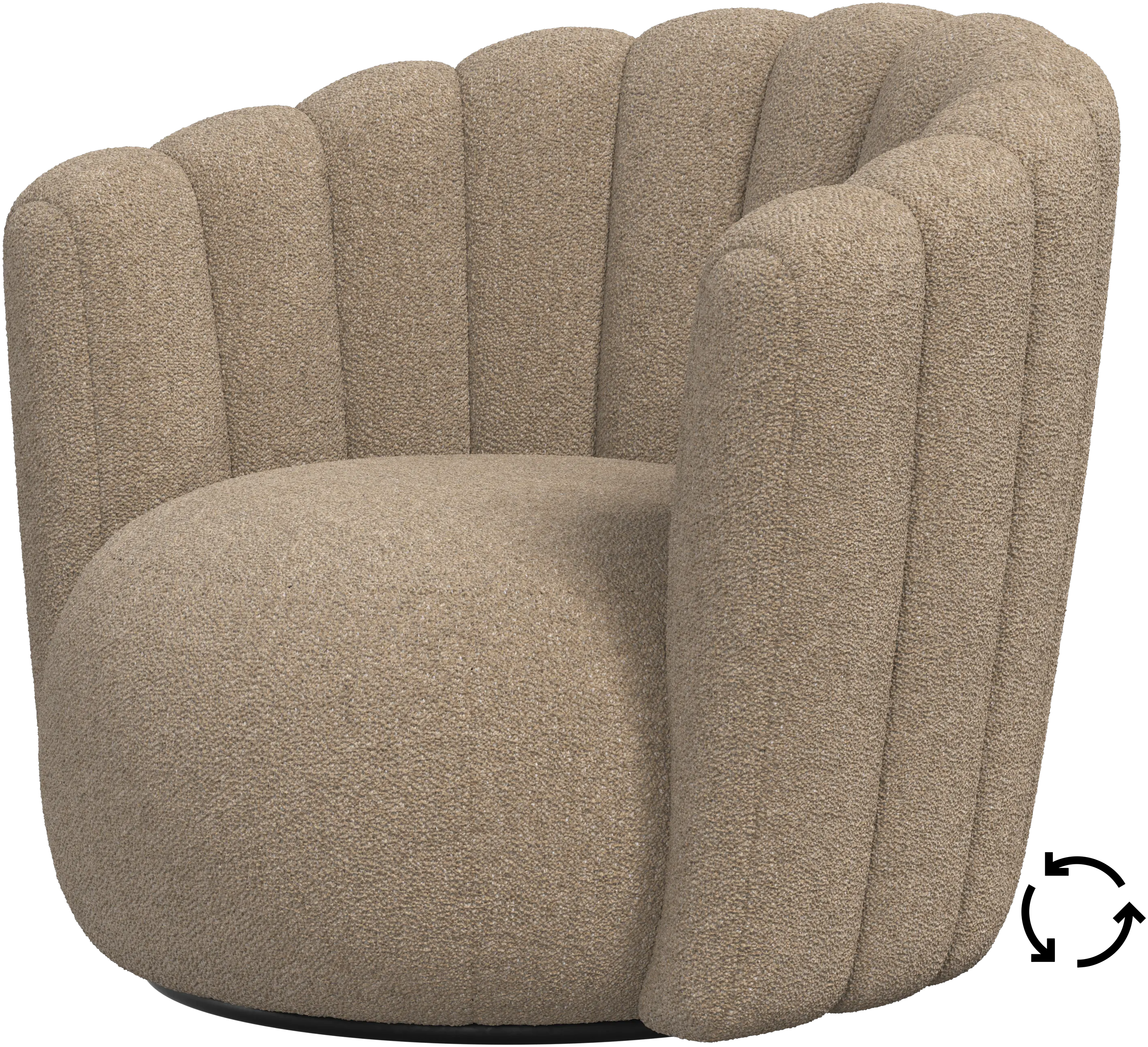 Sweet Art armchair with swivel function