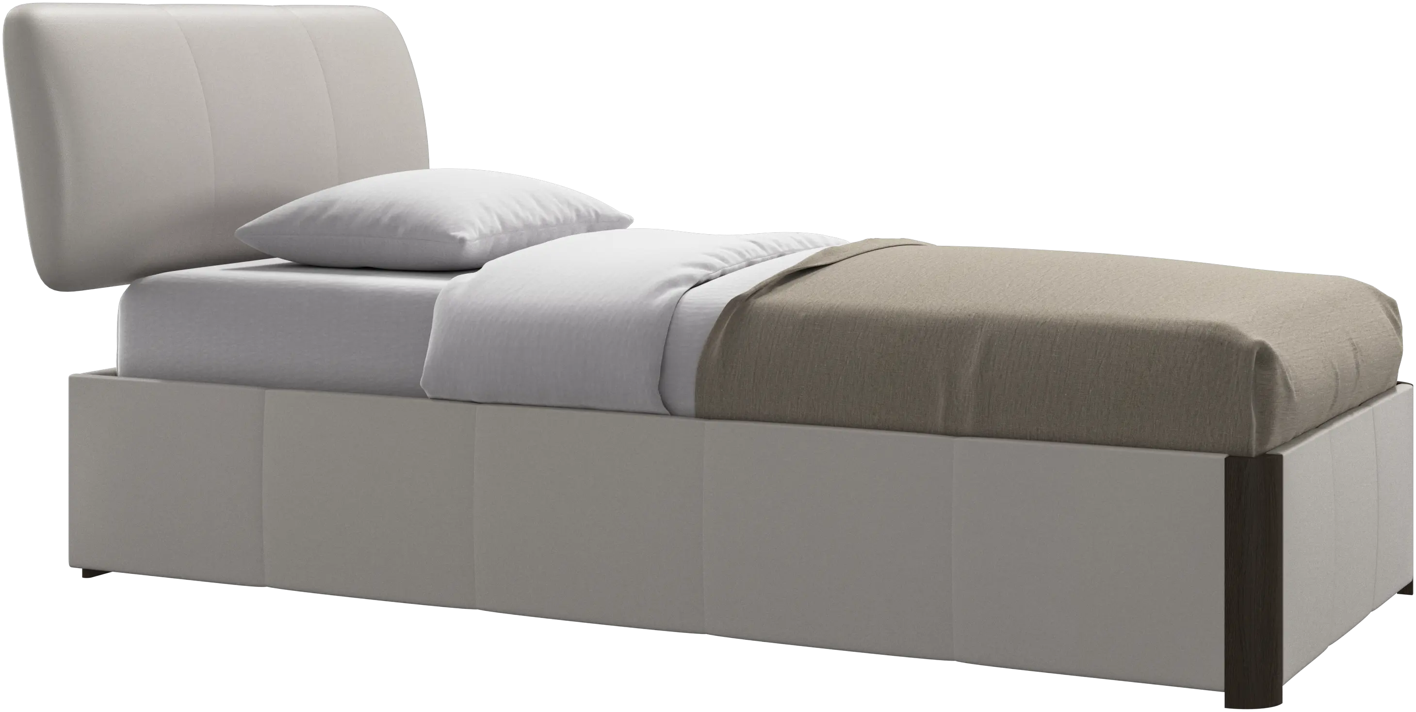 Element bed, bed-mounted headboard, with slats, excl. mattress