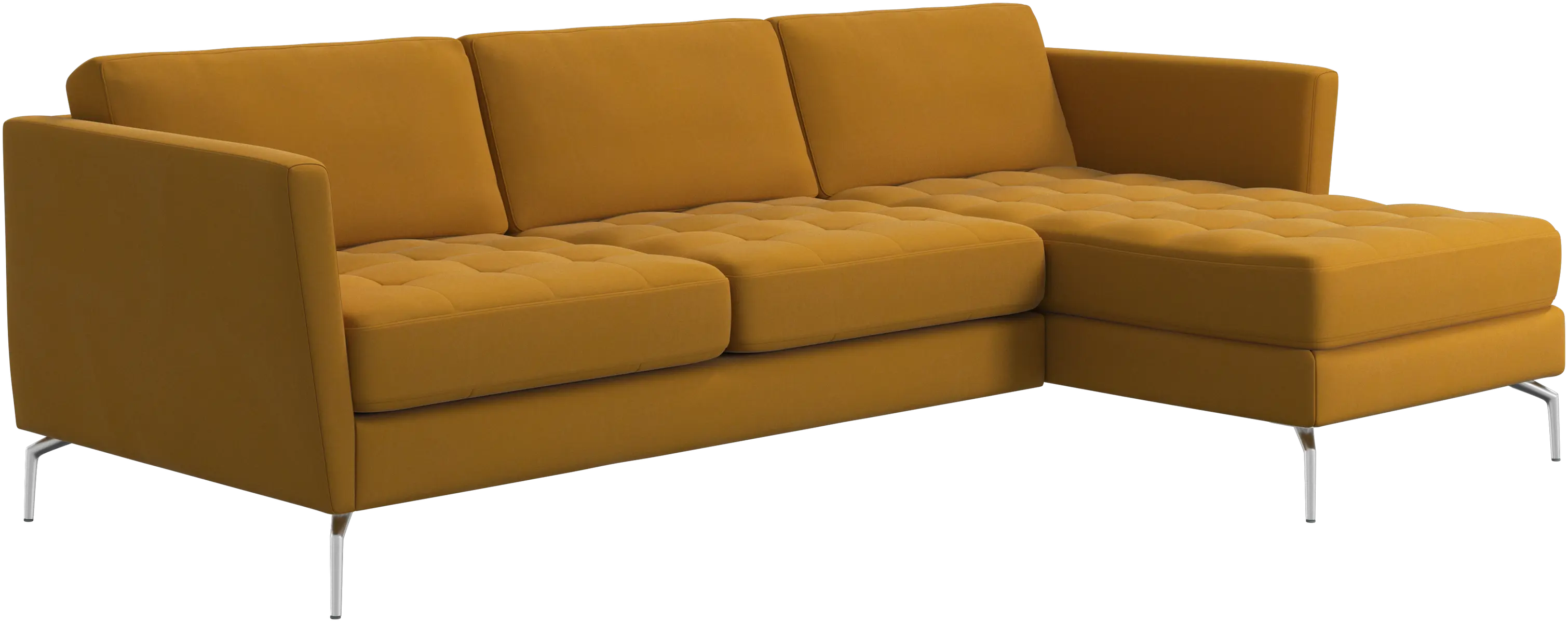 Osaka sofa with resting unit, tufted seat