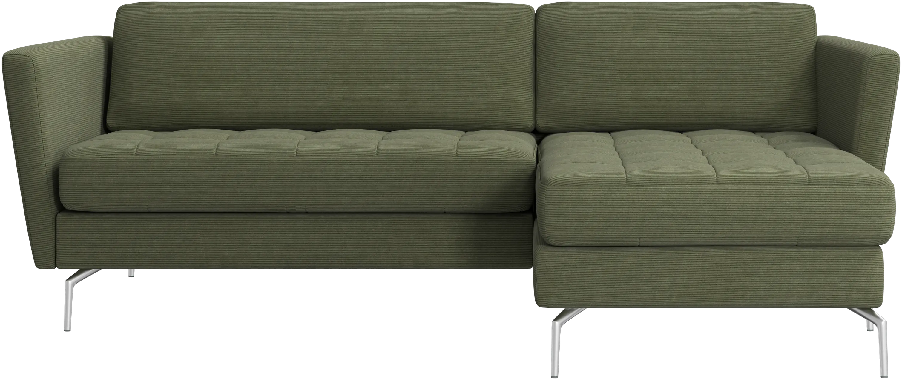 Osaka sofa with resting unit, tufted seat