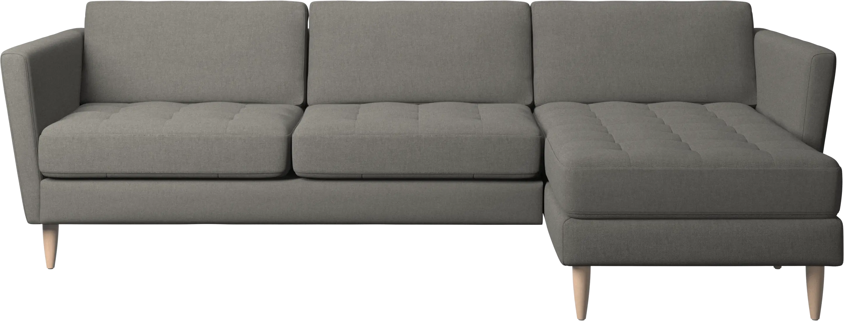 Osaka sofa with resting unit, tufted seat