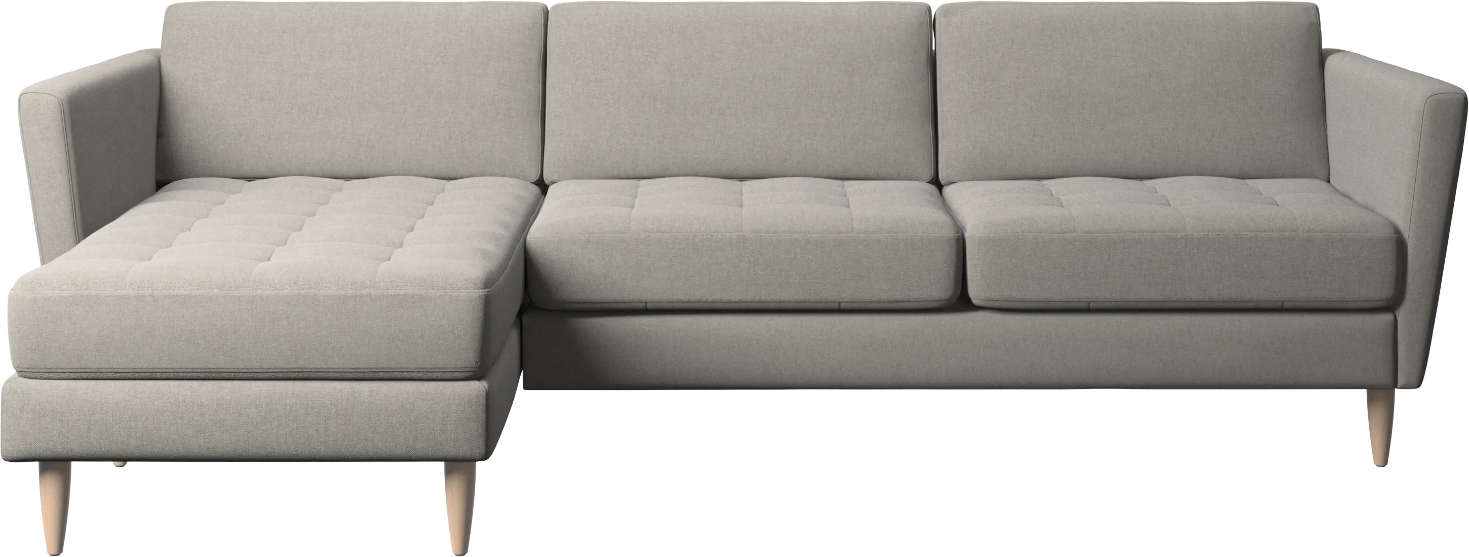 Osaka sofa with resting unit, tufted seat
