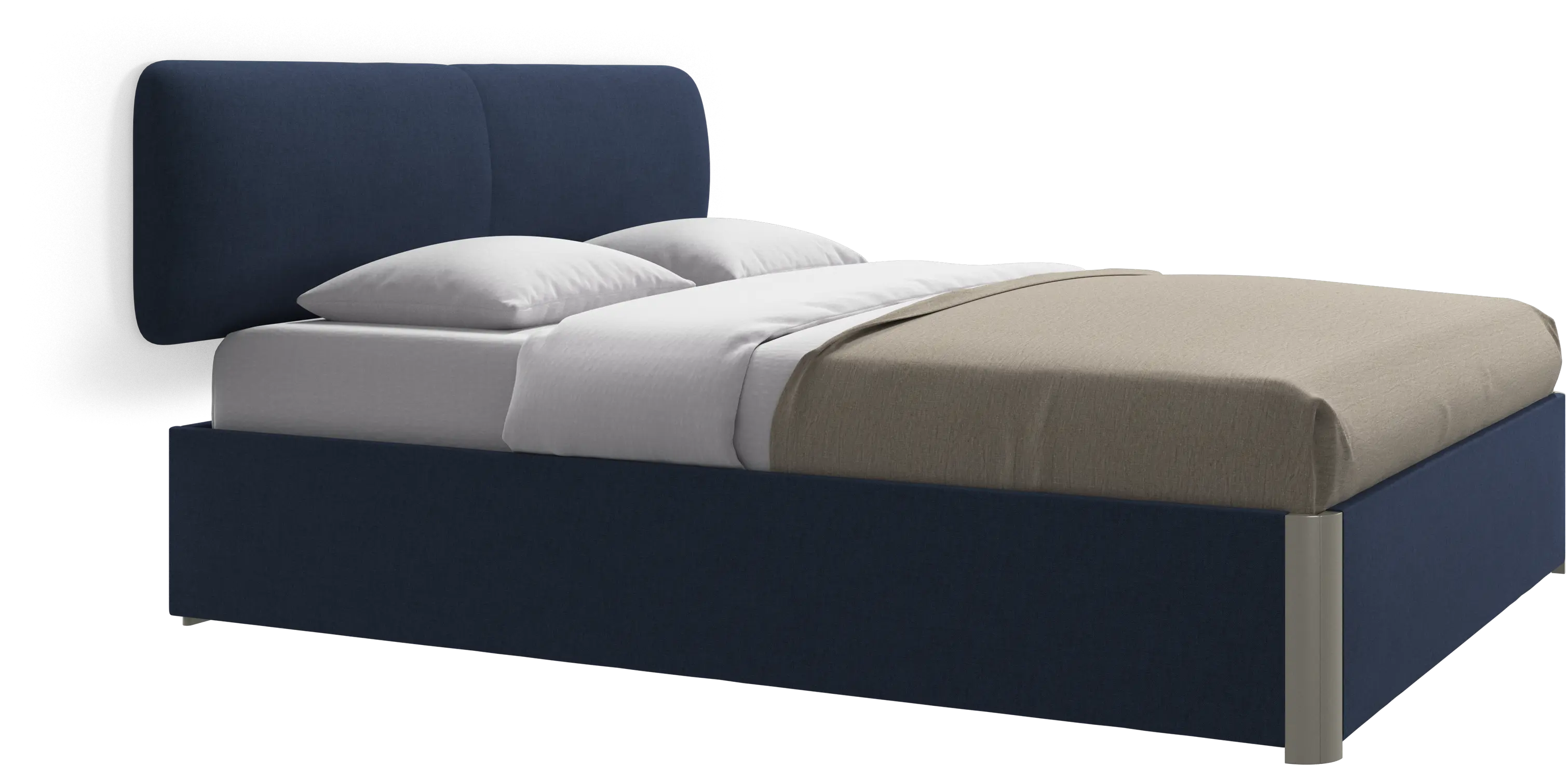 Element bed, wall-mounted headboard, with slats, excl. mattress