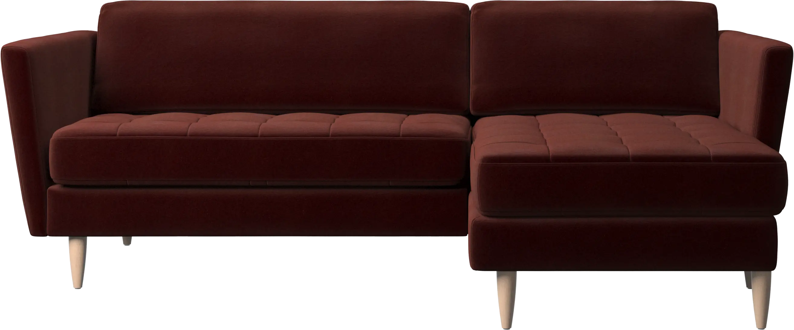 Osaka sofa with resting unit, tufted seat