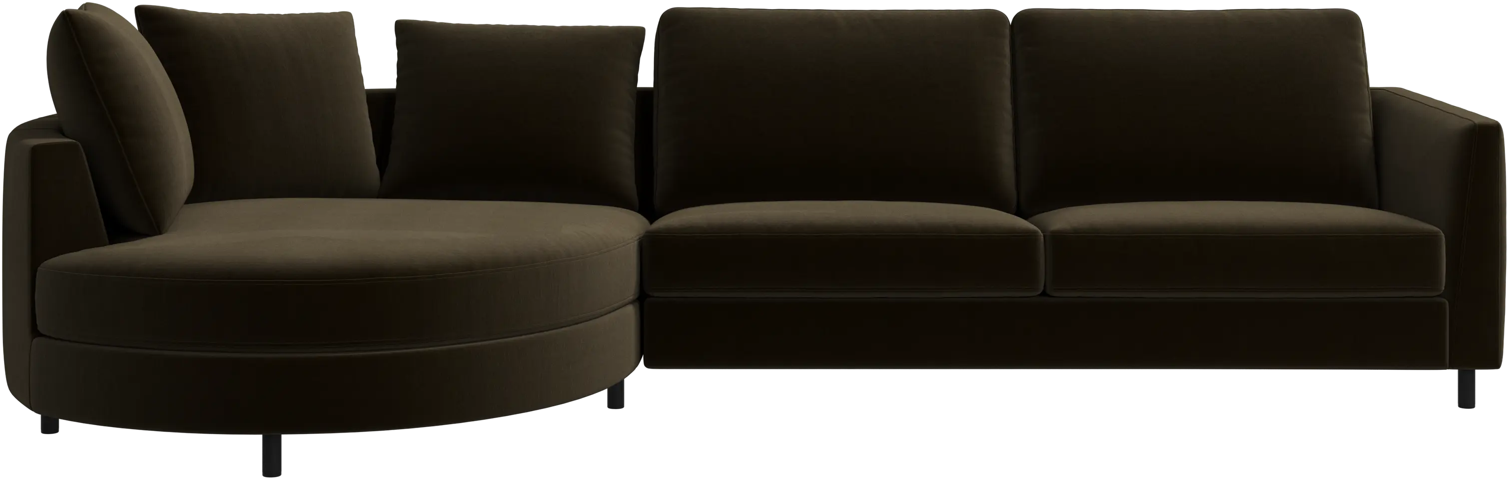 Sofá Indivi con módulo chaise-longue a la izquierda