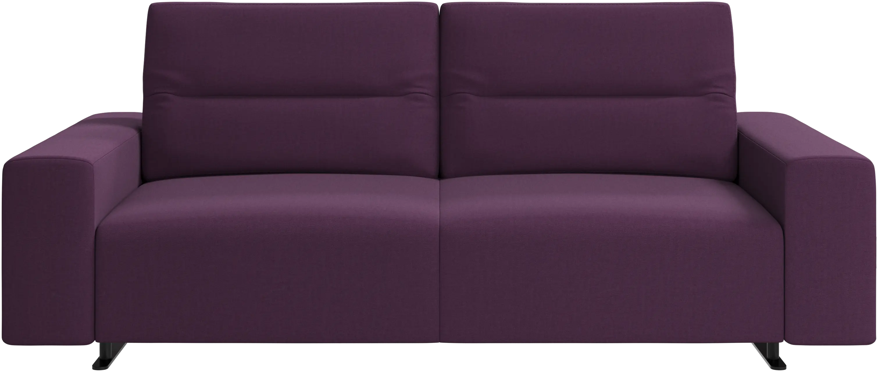 Hampton sofa with adjustable back and storage on the left side