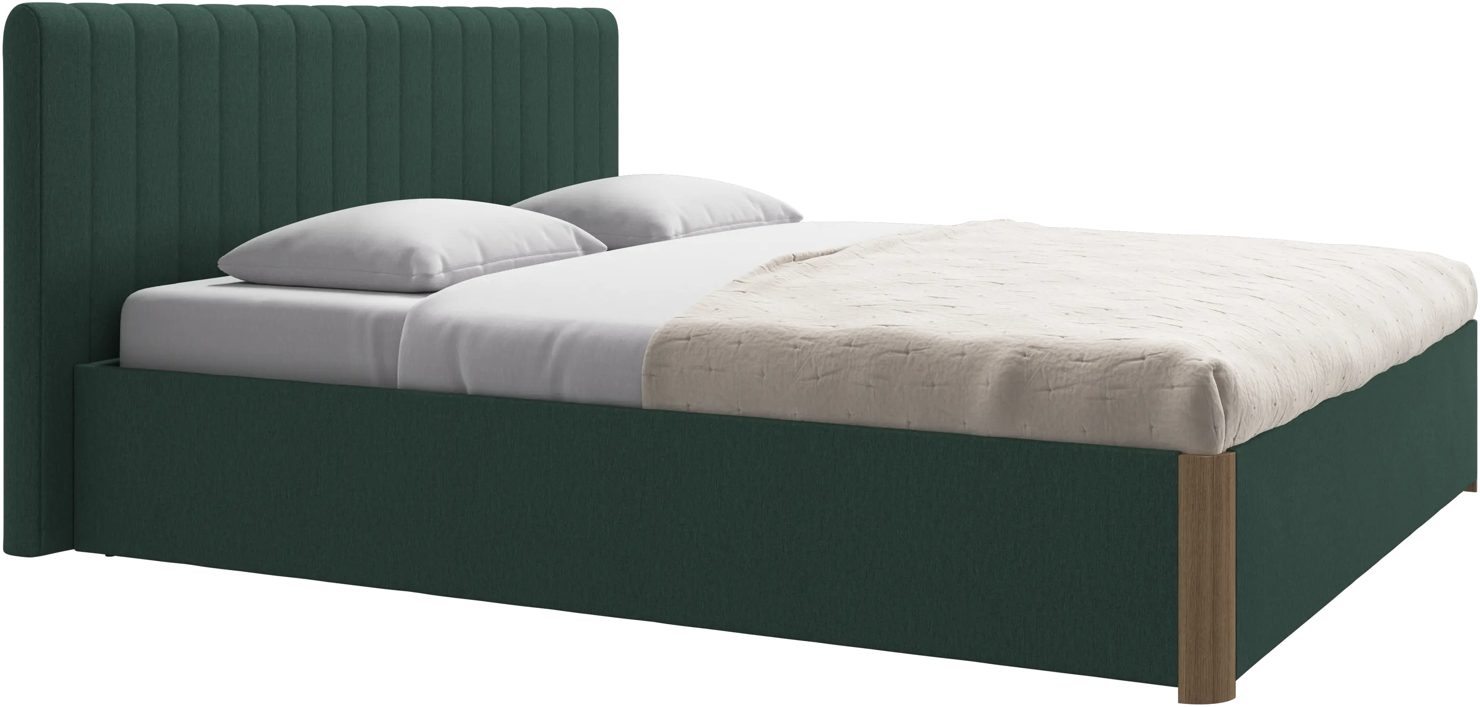 Element bed, bed-mounted headboard, with slats, excl. mattress