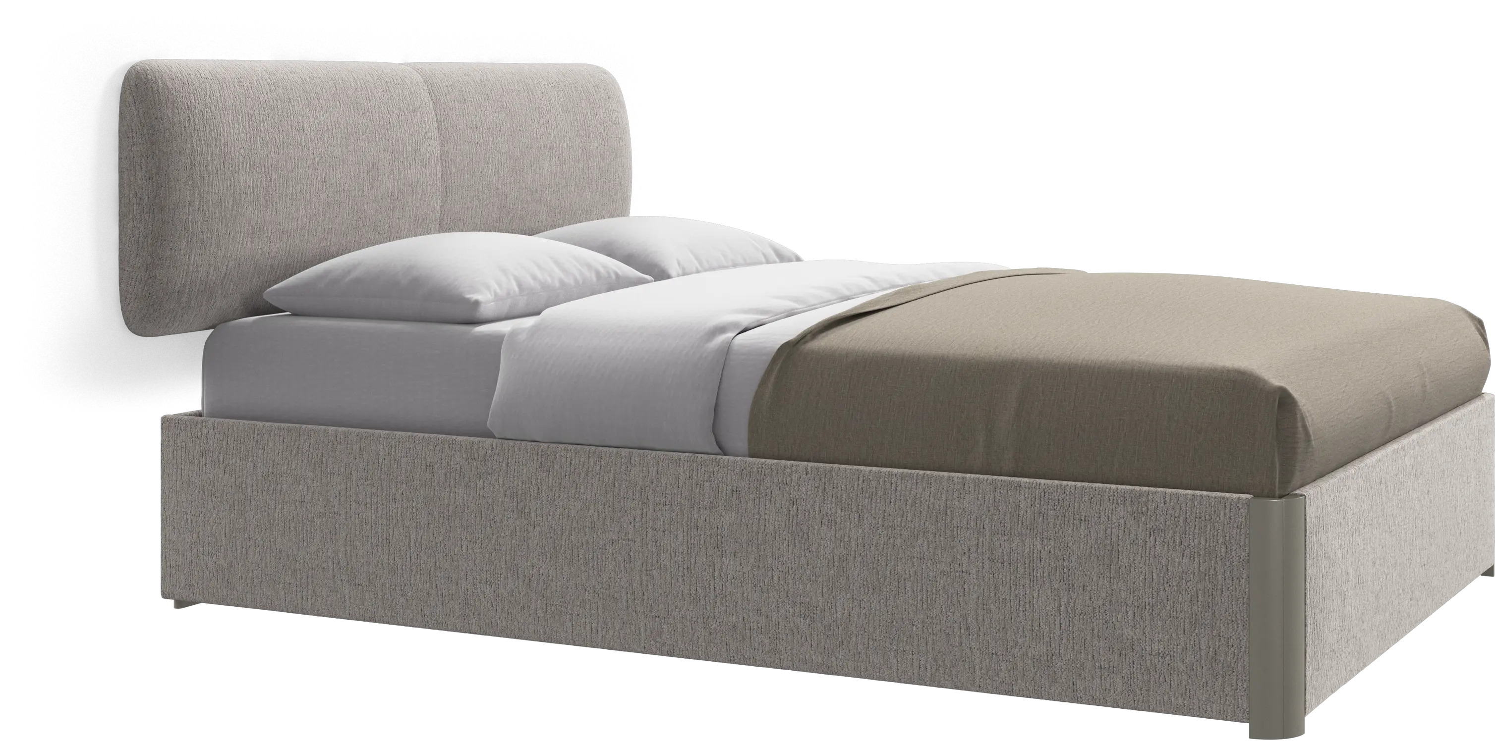 Element bed, wall-mounted headboard, with slats, excl. mattress