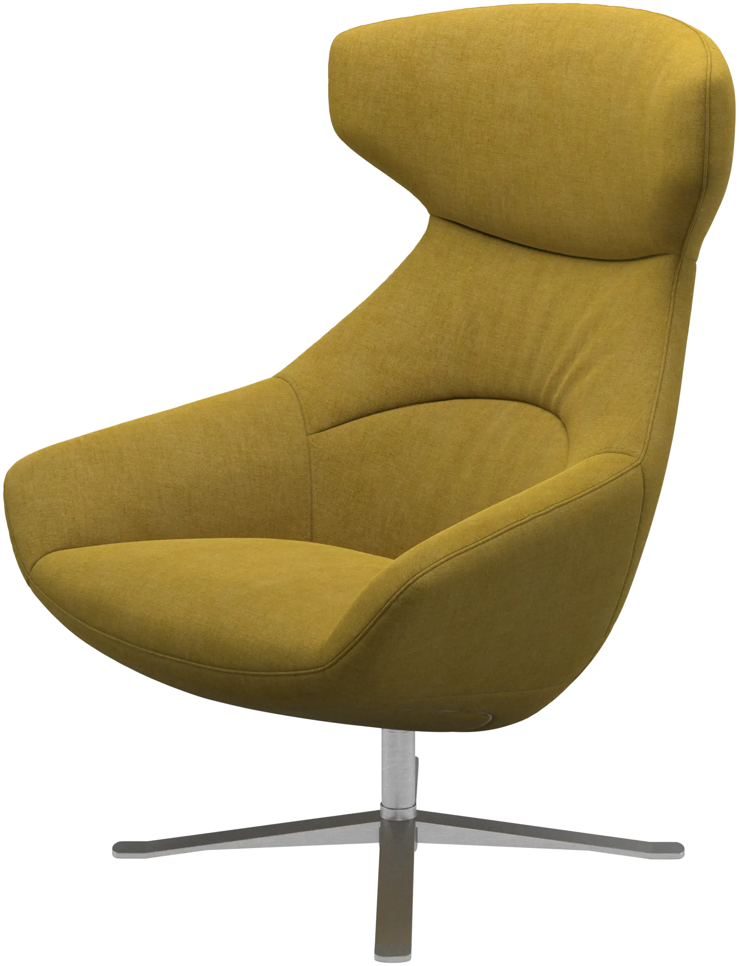 Porto chair with reclining back function and swivel base