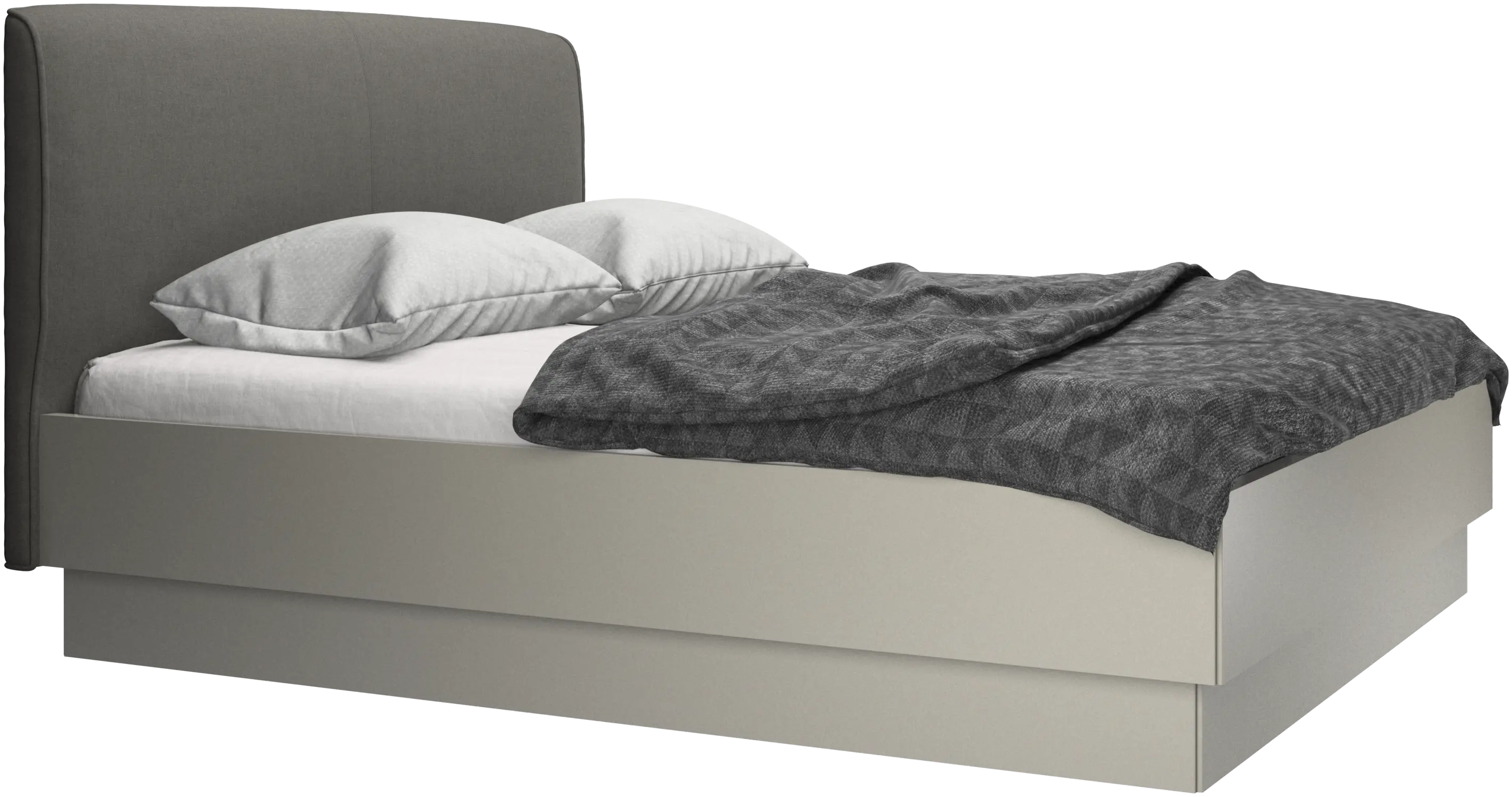 Houston, upholstered bed with storage
