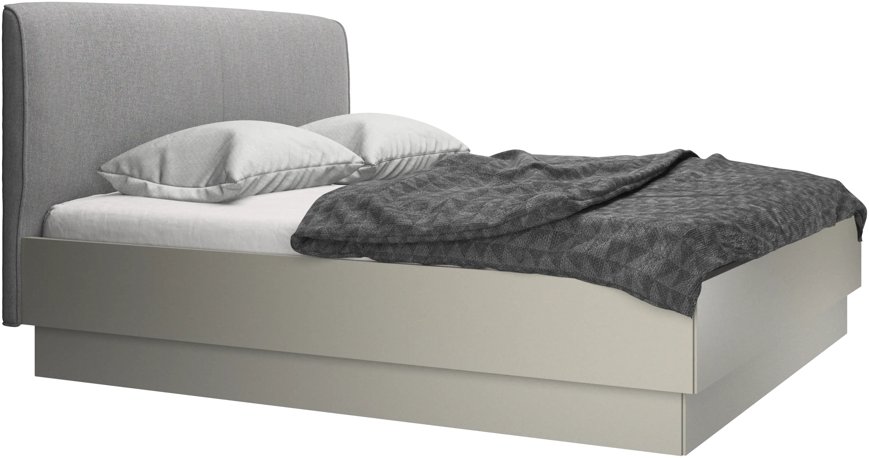 Houston, upholstered bed with storage