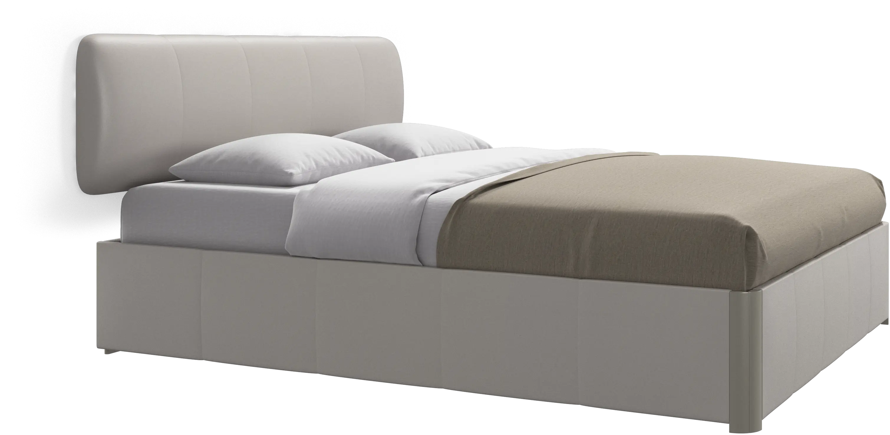 Element bed, wall-mounted headboard, with slats, excl. mattress