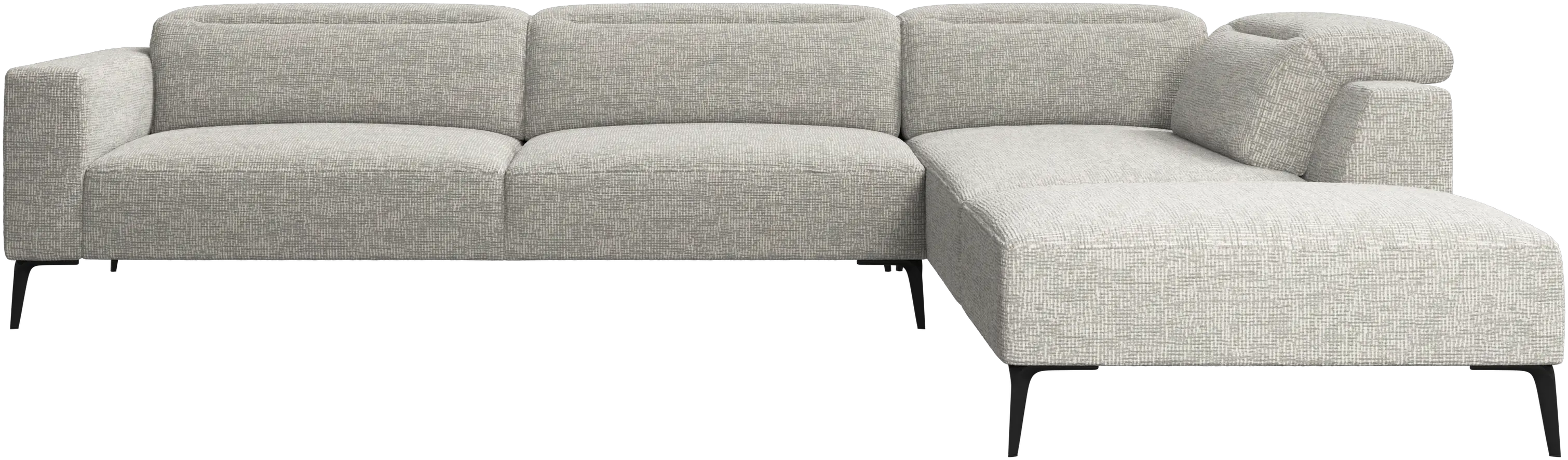 Zürich corner sofa with lounging unit