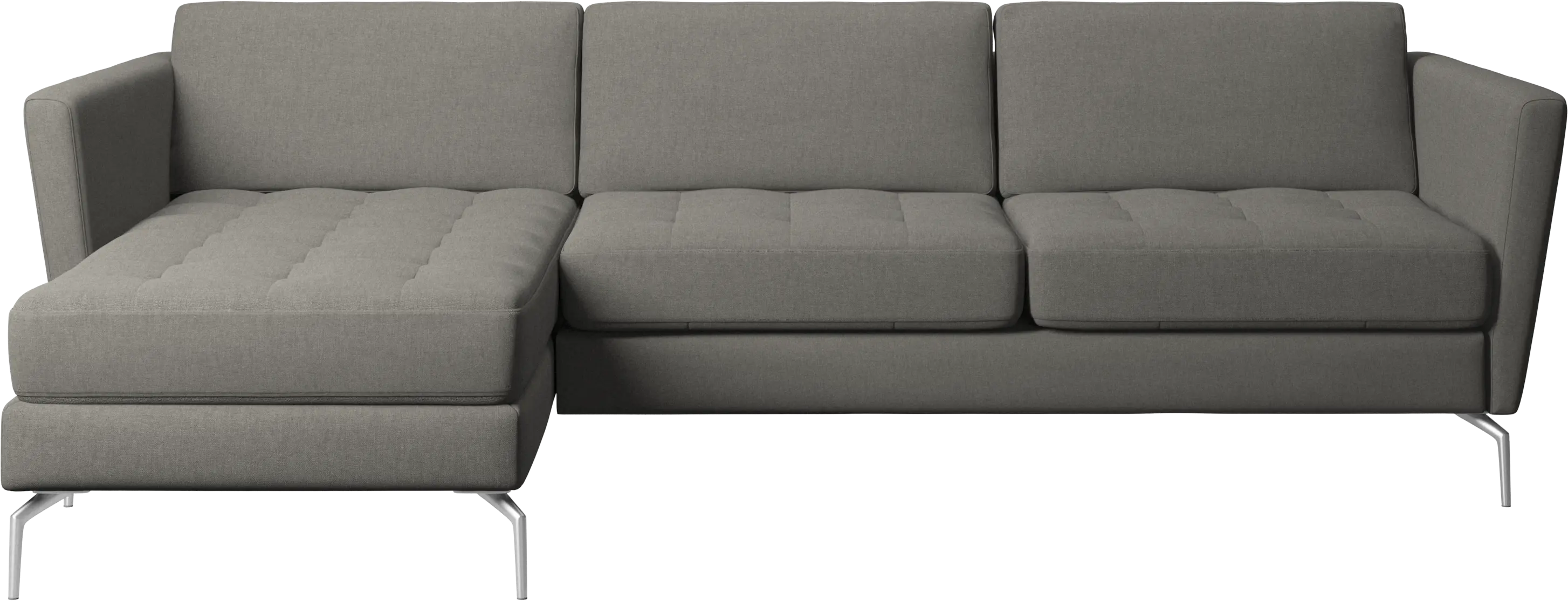 Osaka sofa with resting unit, tufted seat