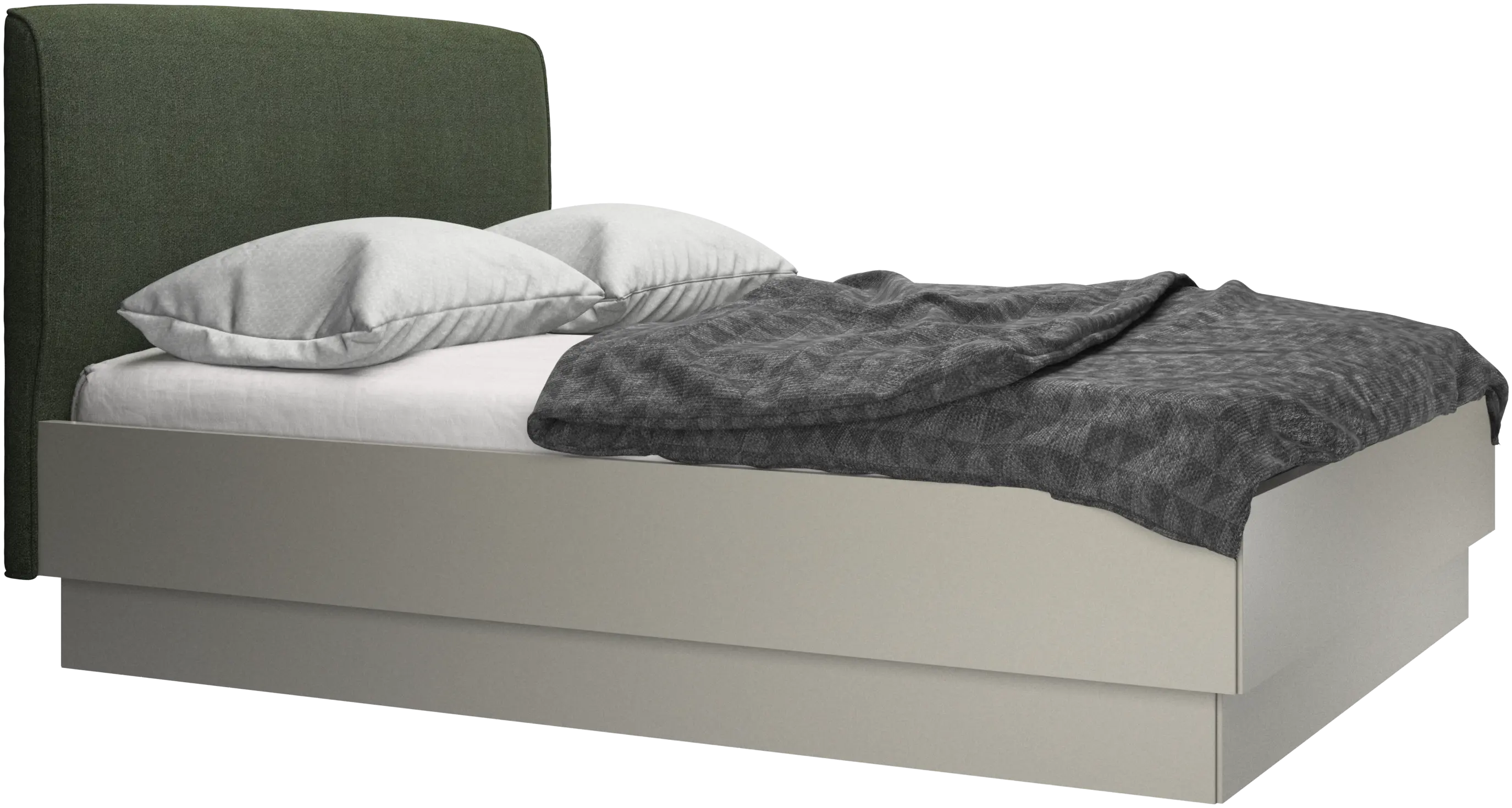 Houston, upholstered bed with storage