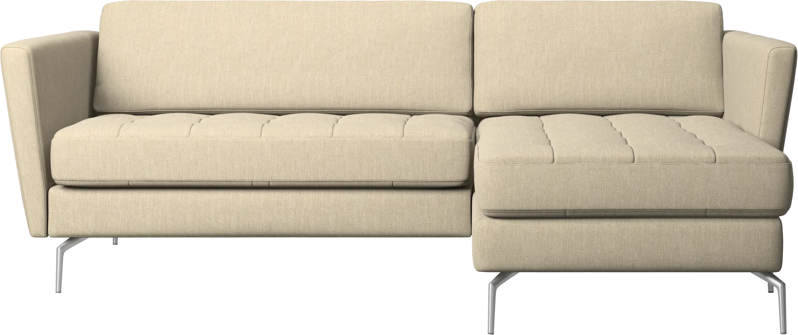 Osaka sofa with resting unit, tufted seat
