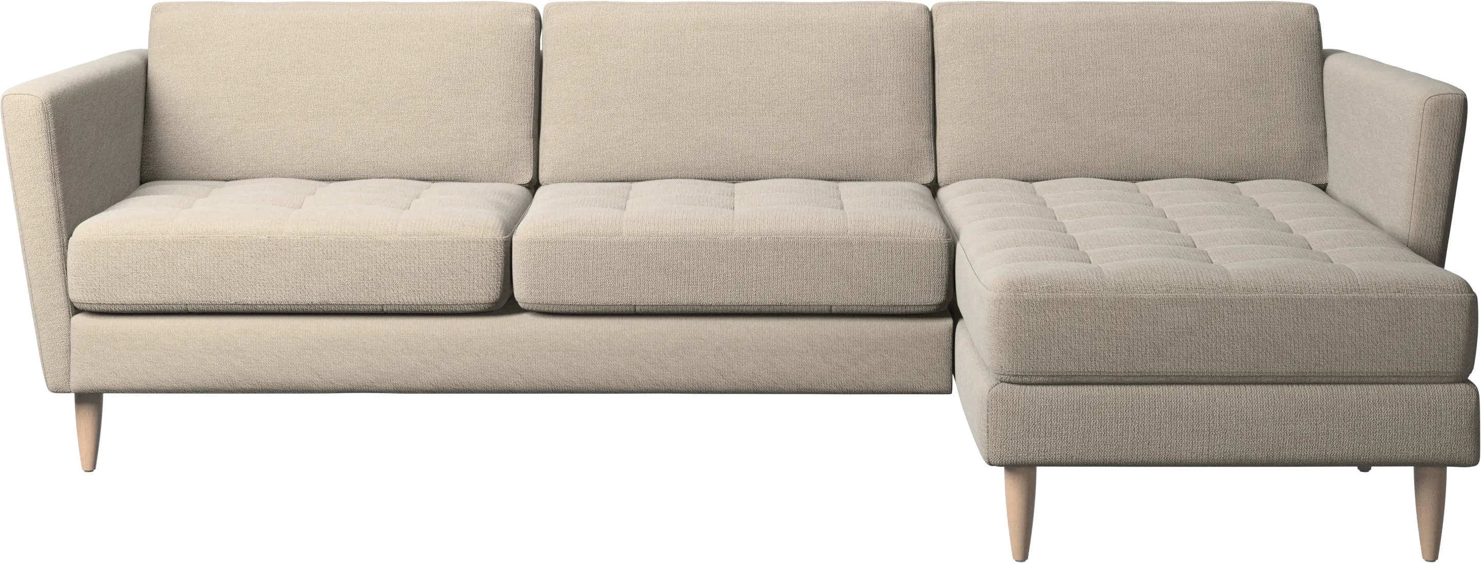 Osaka sofa with resting unit, tufted seat