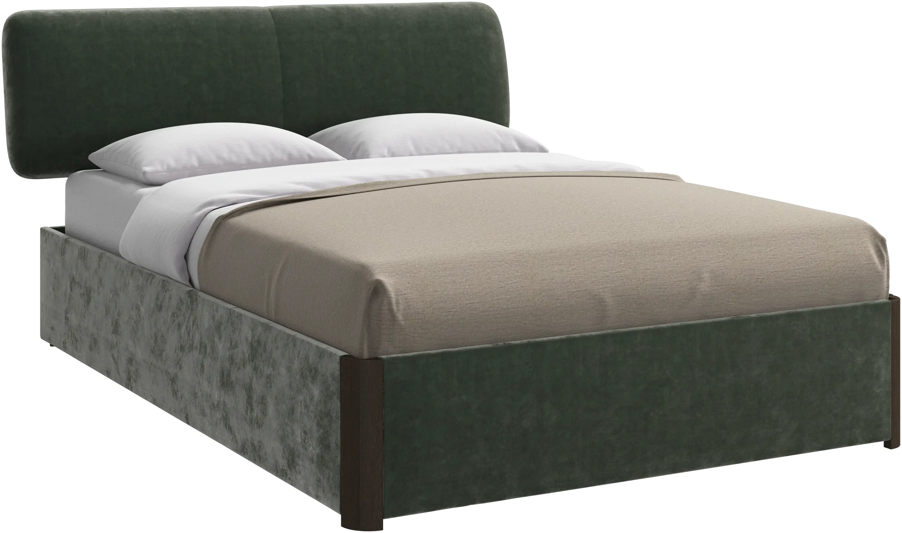 Element bed, bed-mounted headboard, without slats, excl. mattress