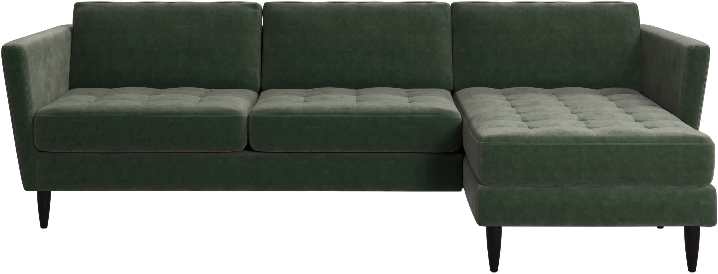 Sofá Osaka con módulo chaise-longue, asiento capitoné