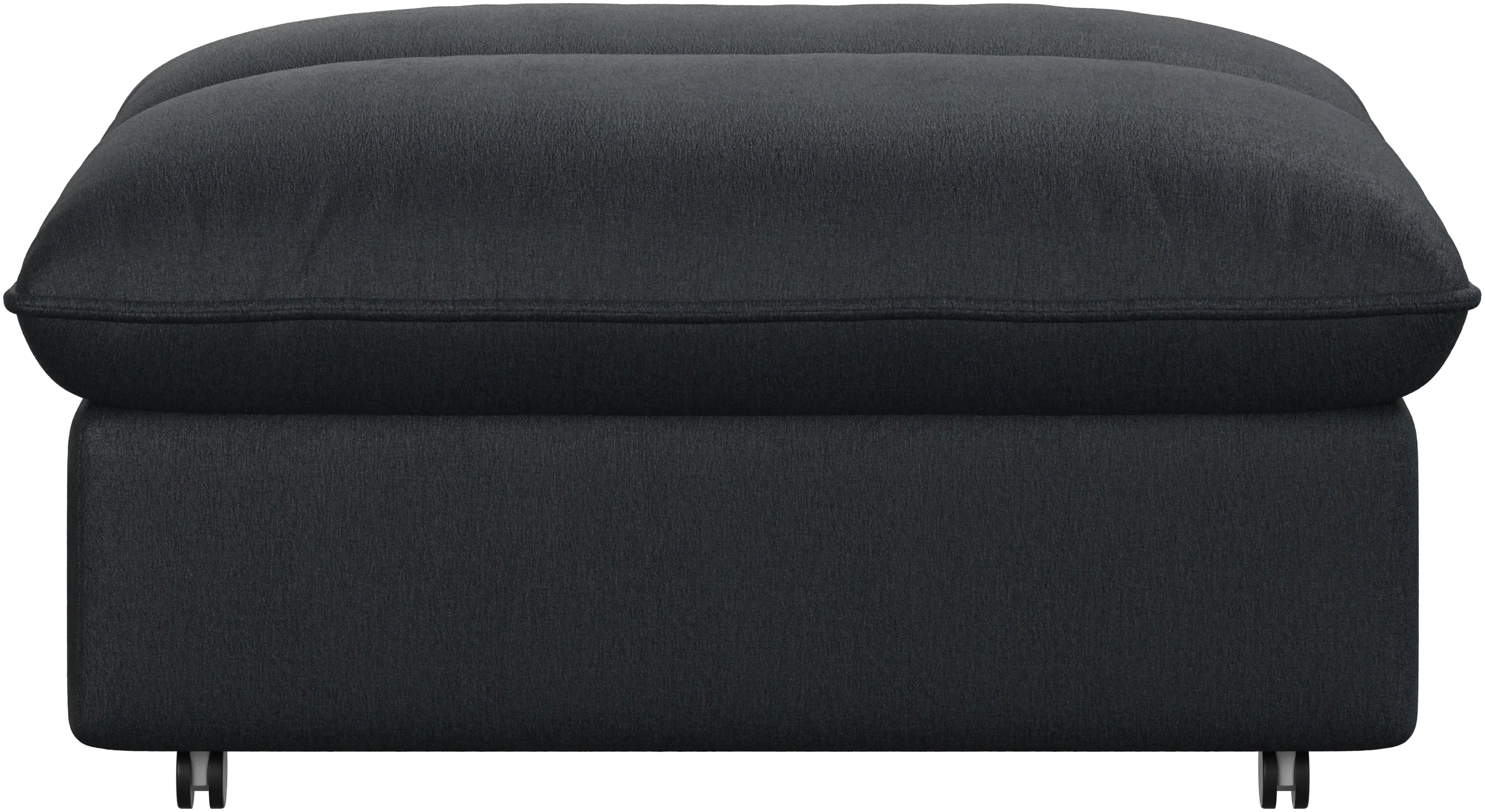 Southampton pouf on wheels with storage
