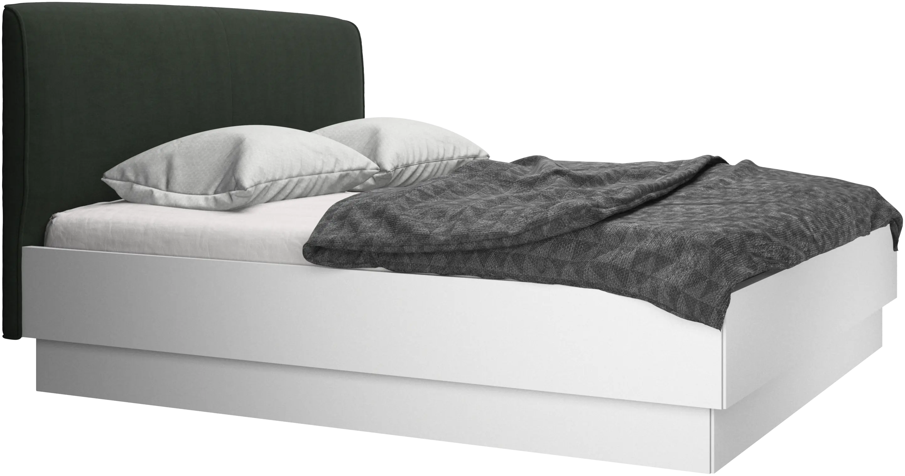 Houston, gepolstertes bett mit stauraum