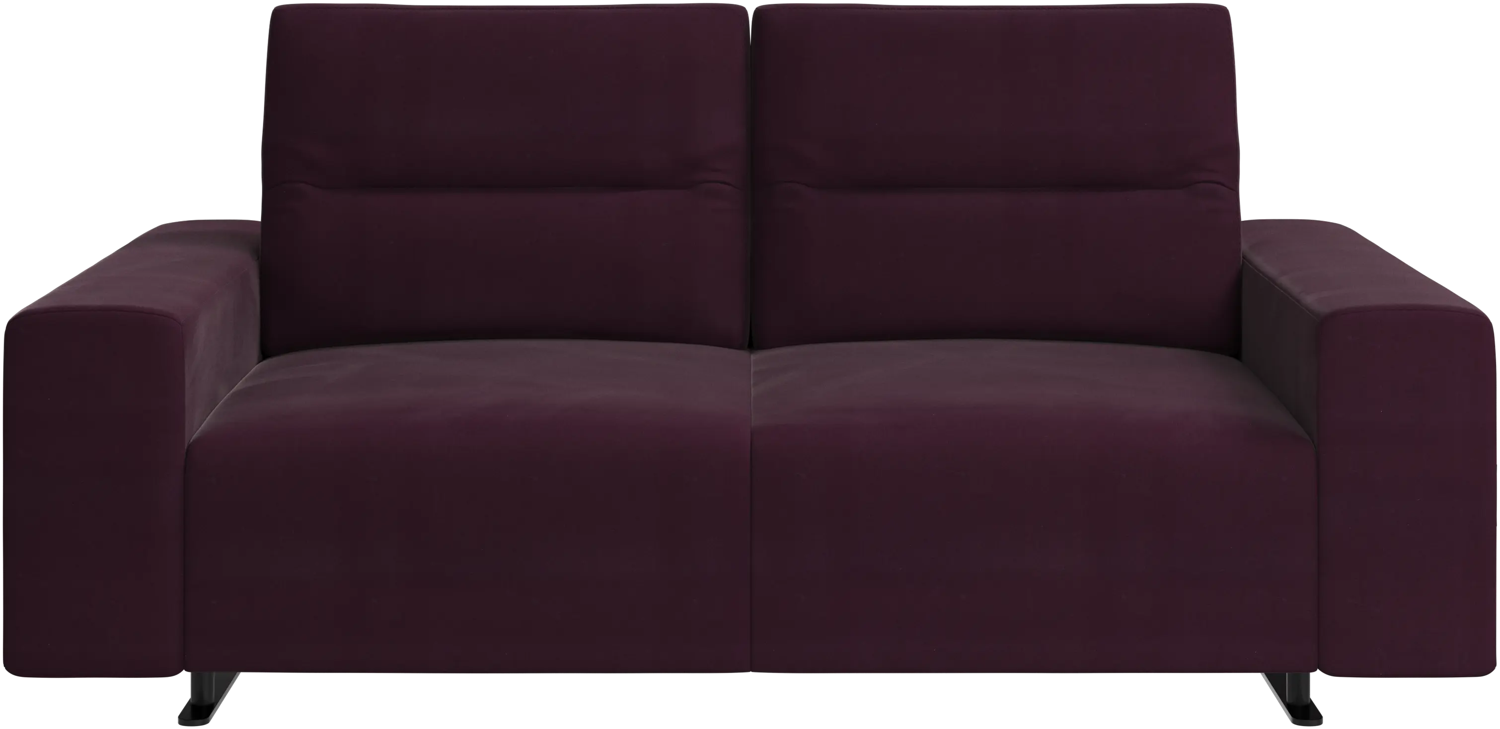 Hampton sofa with adjustable back and storage on the left side