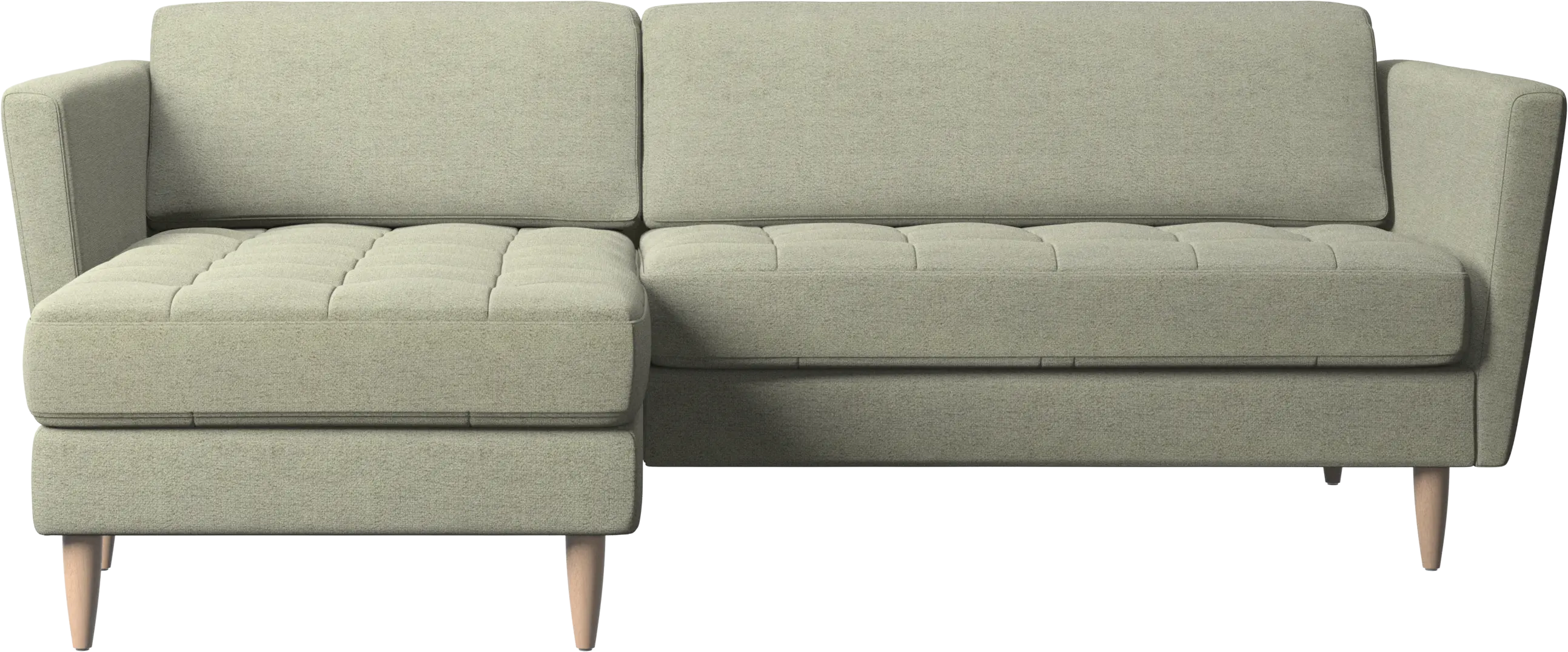Osaka sofa with resting unit, tufted seat