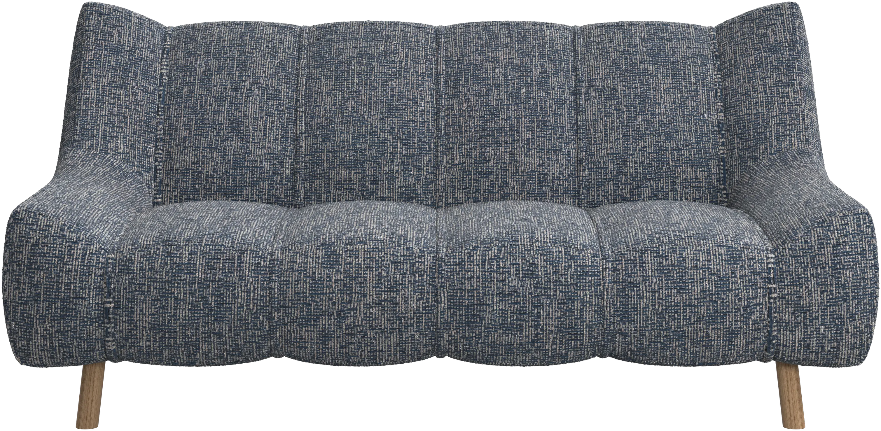 Nawabari 2 seater sofa, wooden leg
