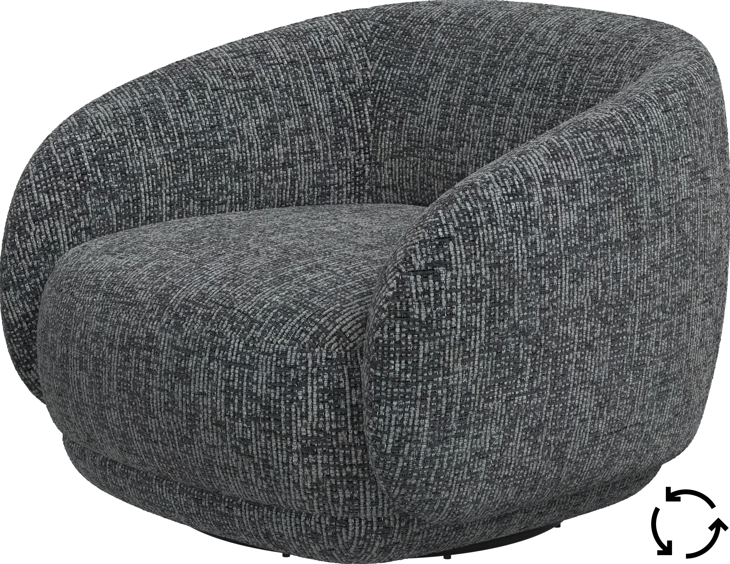 Bolzano chair with swivel base