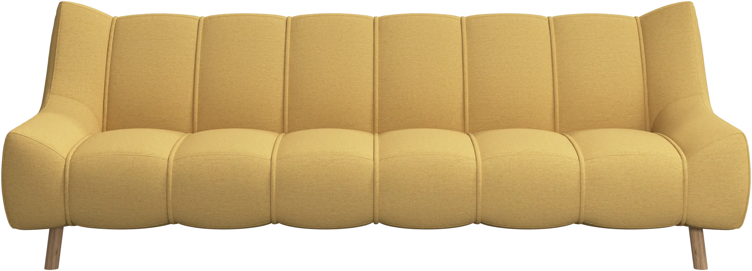 Nawabari 3 seater sofa, wooden leg