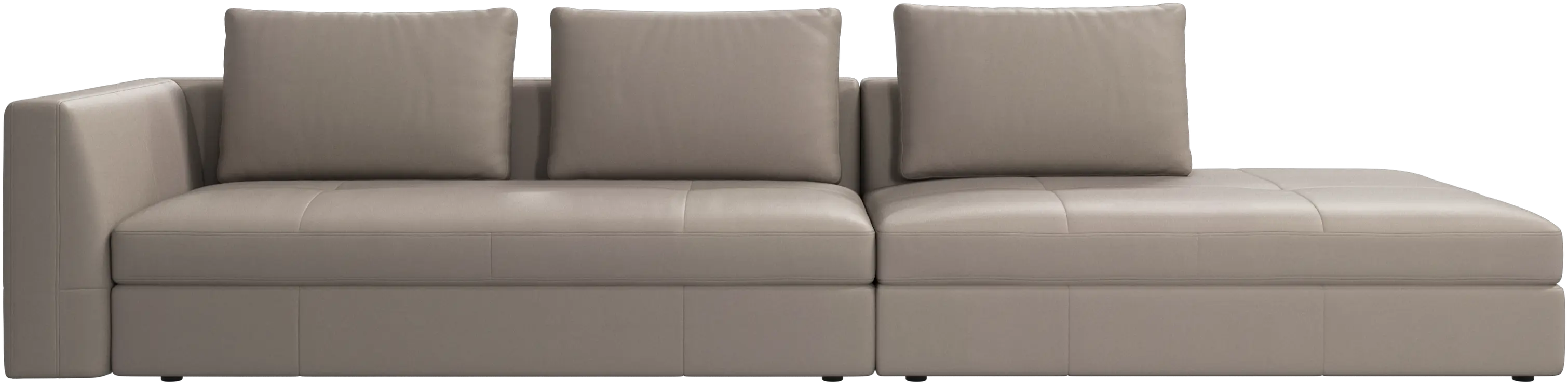 Sofá Bergamo con módulo lounge